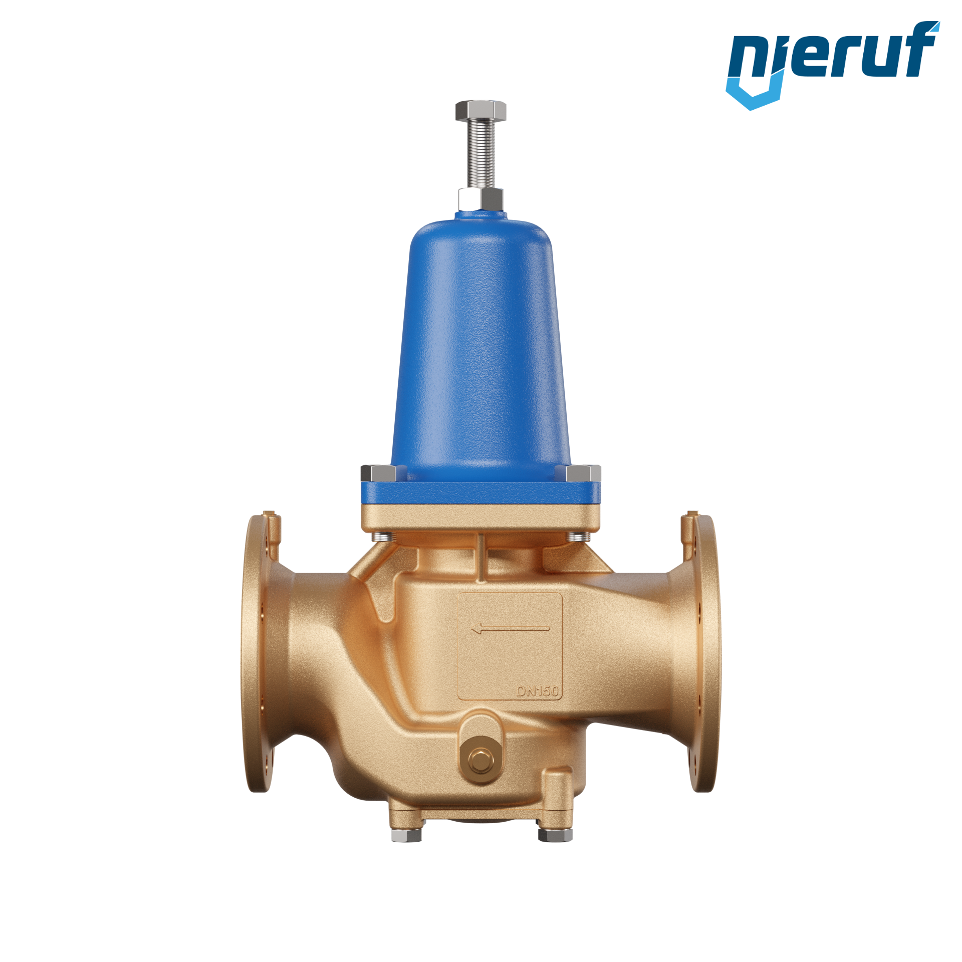 Flange-pressure reducing valve DN150 DM16 gunmetal NBR 1.5 - 6.0 bar