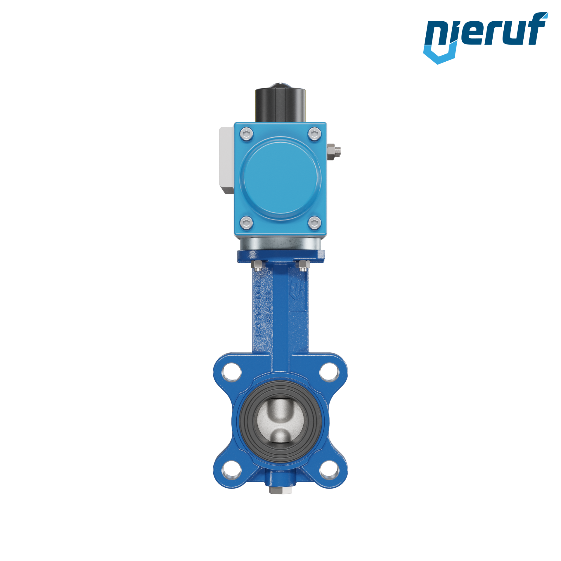 Butterfly valve DN 40 AK02 FPM pneumatic actuator double acting