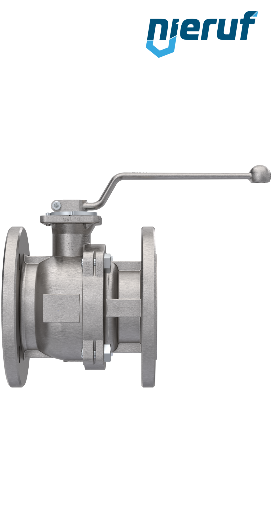 high temperature flange ball valve FK05 DN50 PN16 made of stainless steel 1.4408 up to +300