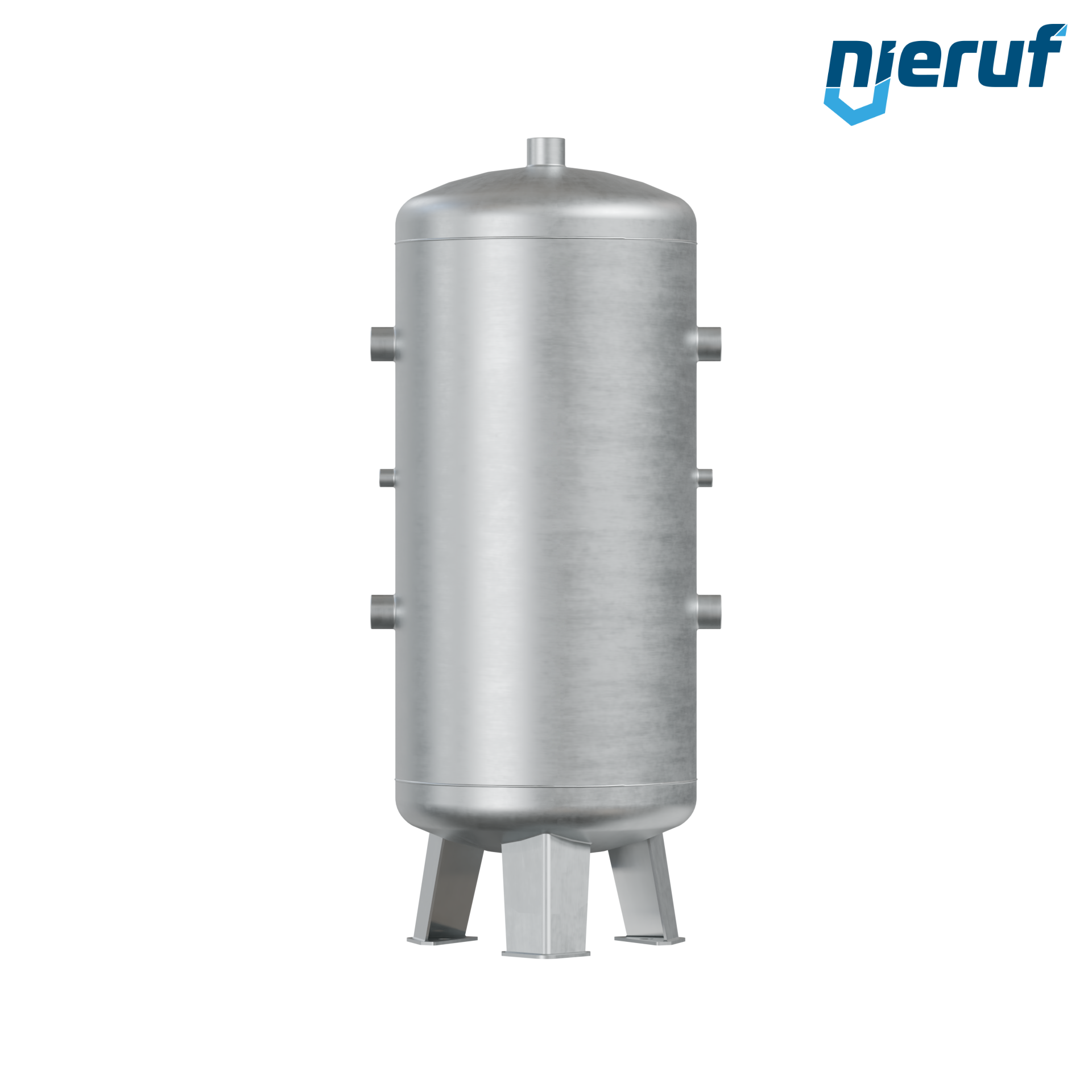 Vacuum vessel vertical BE03 150 liter, -1-3 bar, steel primed