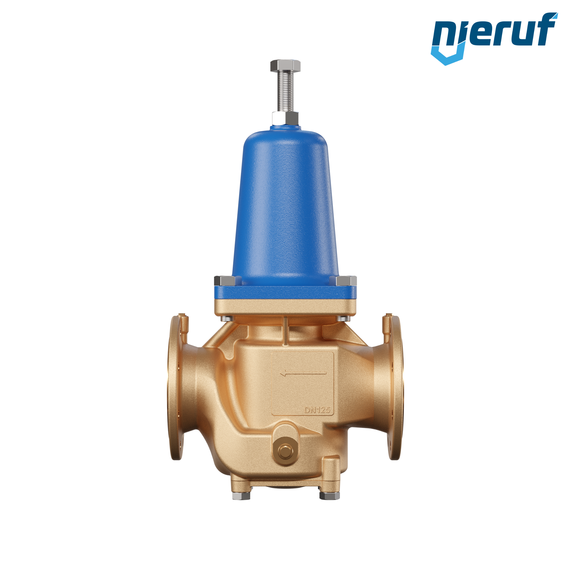 Flange-pressure reducing valve DN125 DM16 gunmetal NBR 0.5 - 4.0 bar