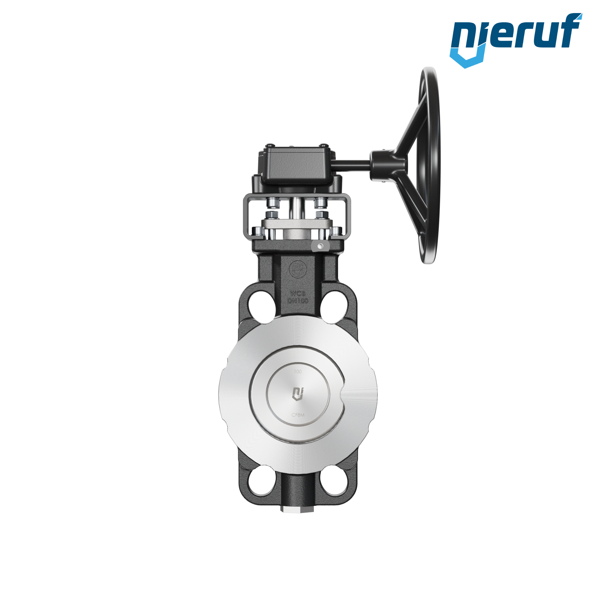 Double offset butterfly-valve AK11 DN 100 PN10-40 ANSI150-300 worm gear