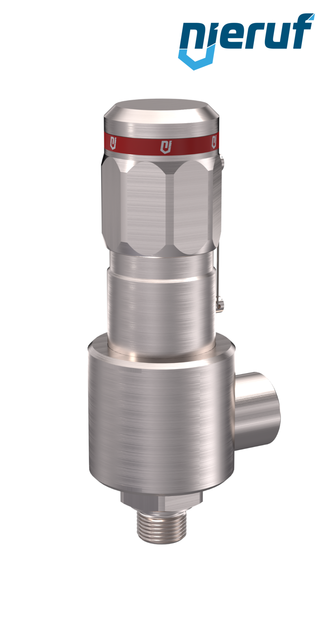 safety-valve DN6 1/4" m x 1/2" fm NPT, SV15, MD/ PEEK, without lifting device, angle-type, >500,0 - 1100,0 bar