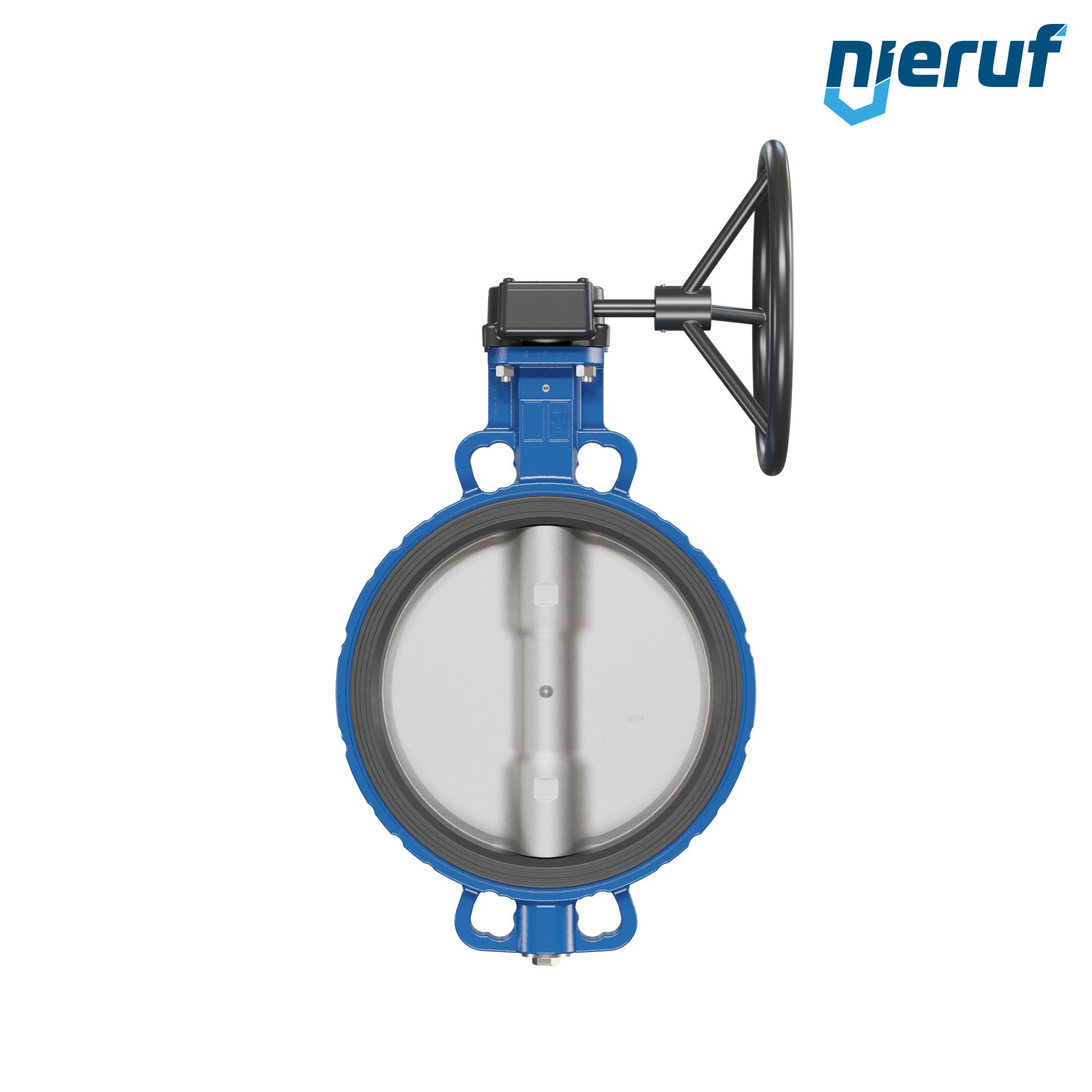 Butterfly valve DN 300  PN6-PN10-PN16 & ANSI150 AK01 FPM Worm gear