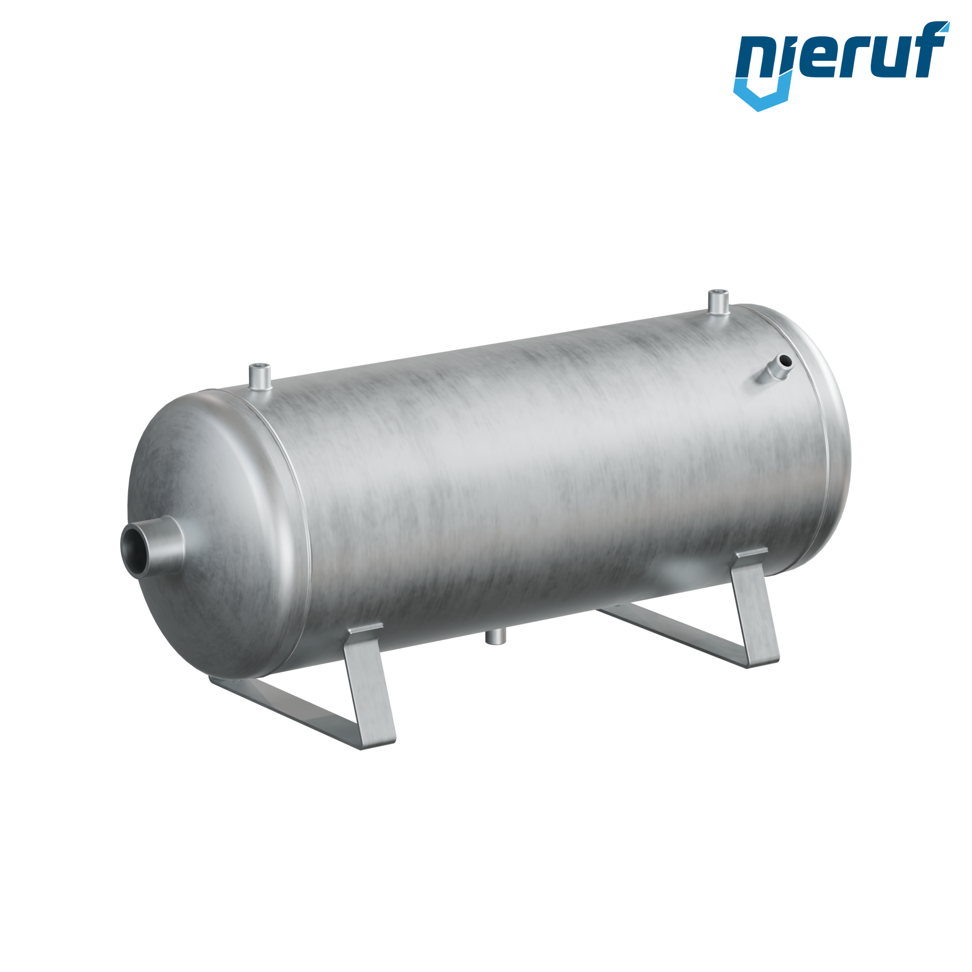 Pressure vessel horizontal BE01 90 liter, 0-11 bar, steel galvanized