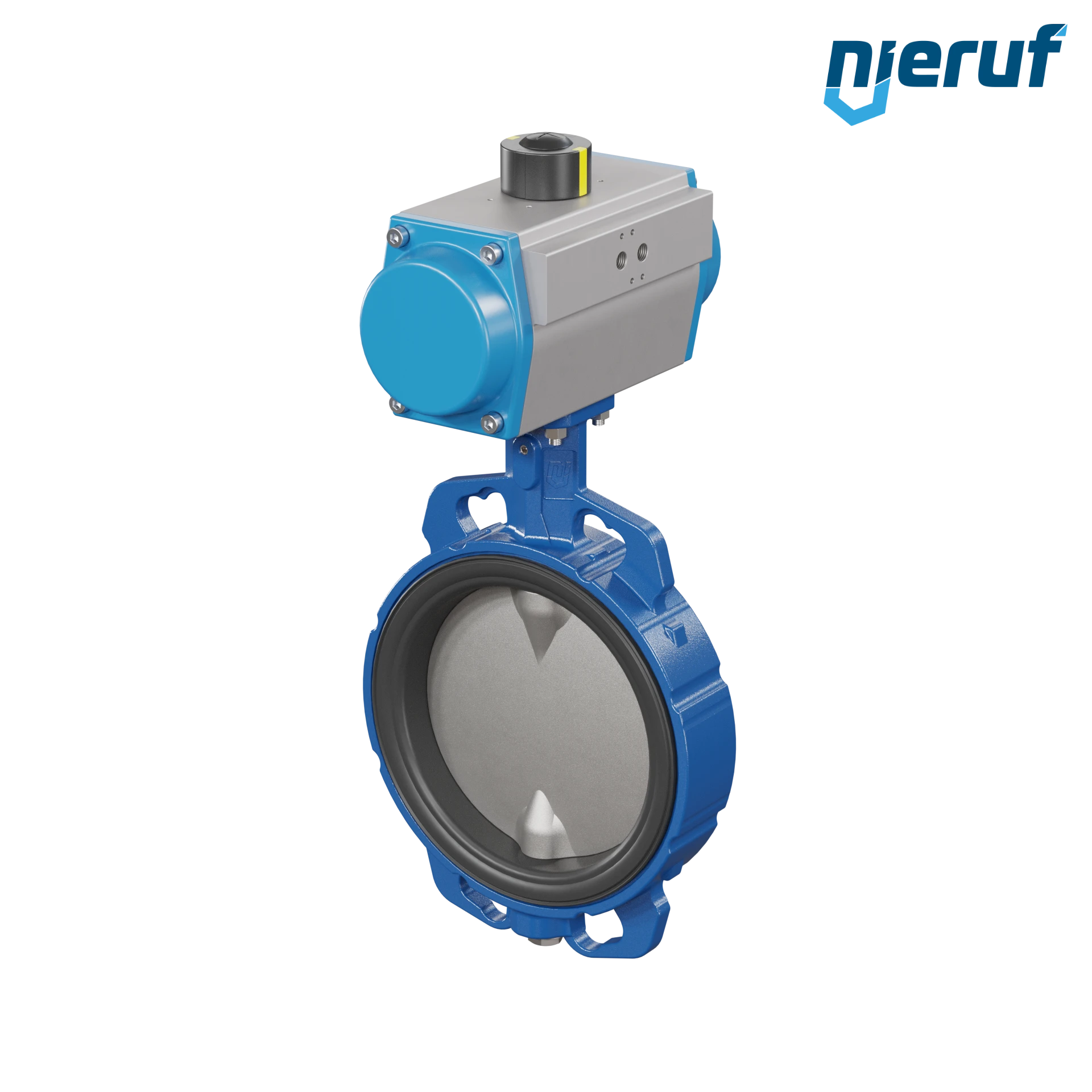 Butterfly valve DN 200 AK01 FPM pneumatic actuator double acting