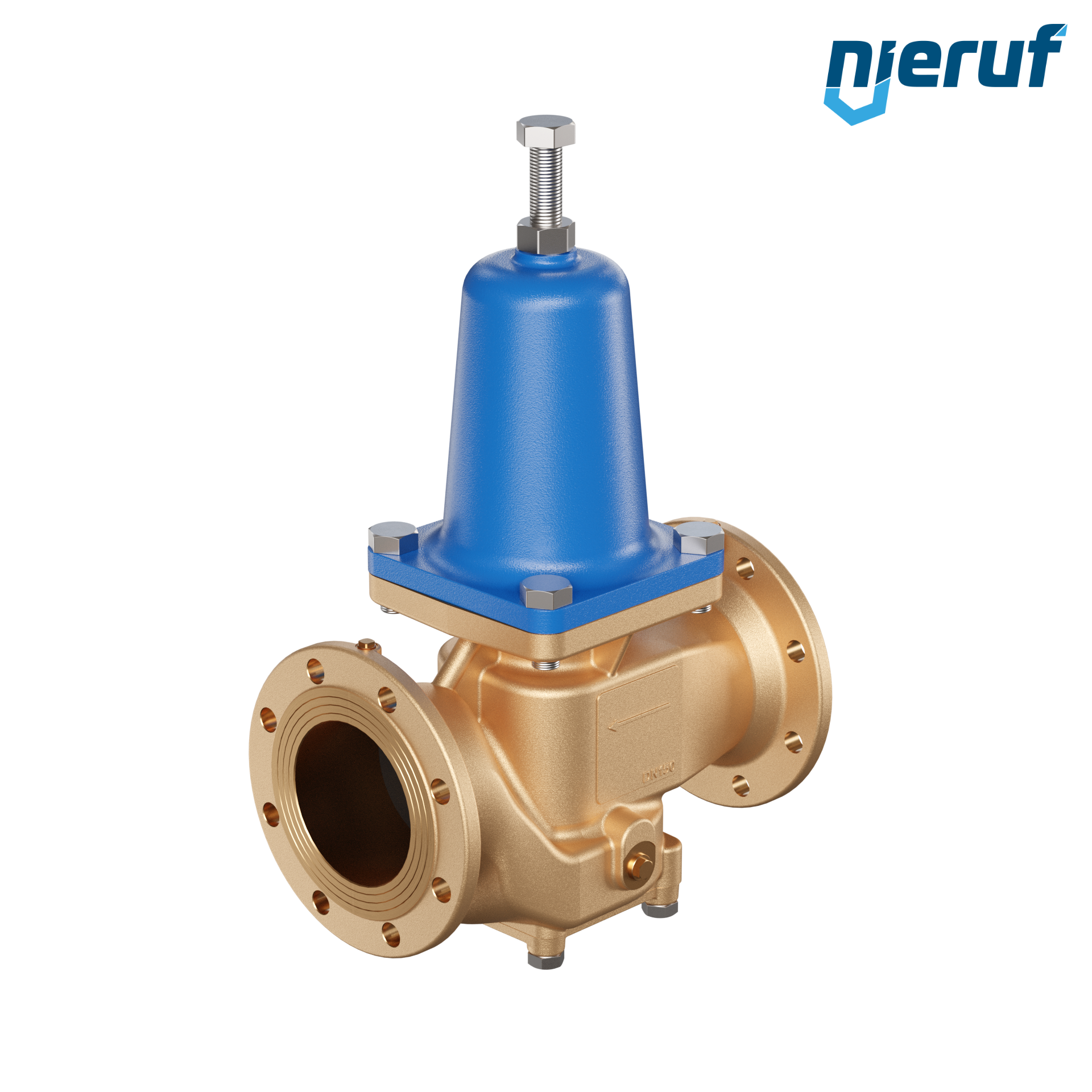 Flange-pressure reducing valve DN150 DM16 gunmetal NBR 1.5 - 6.0 bar