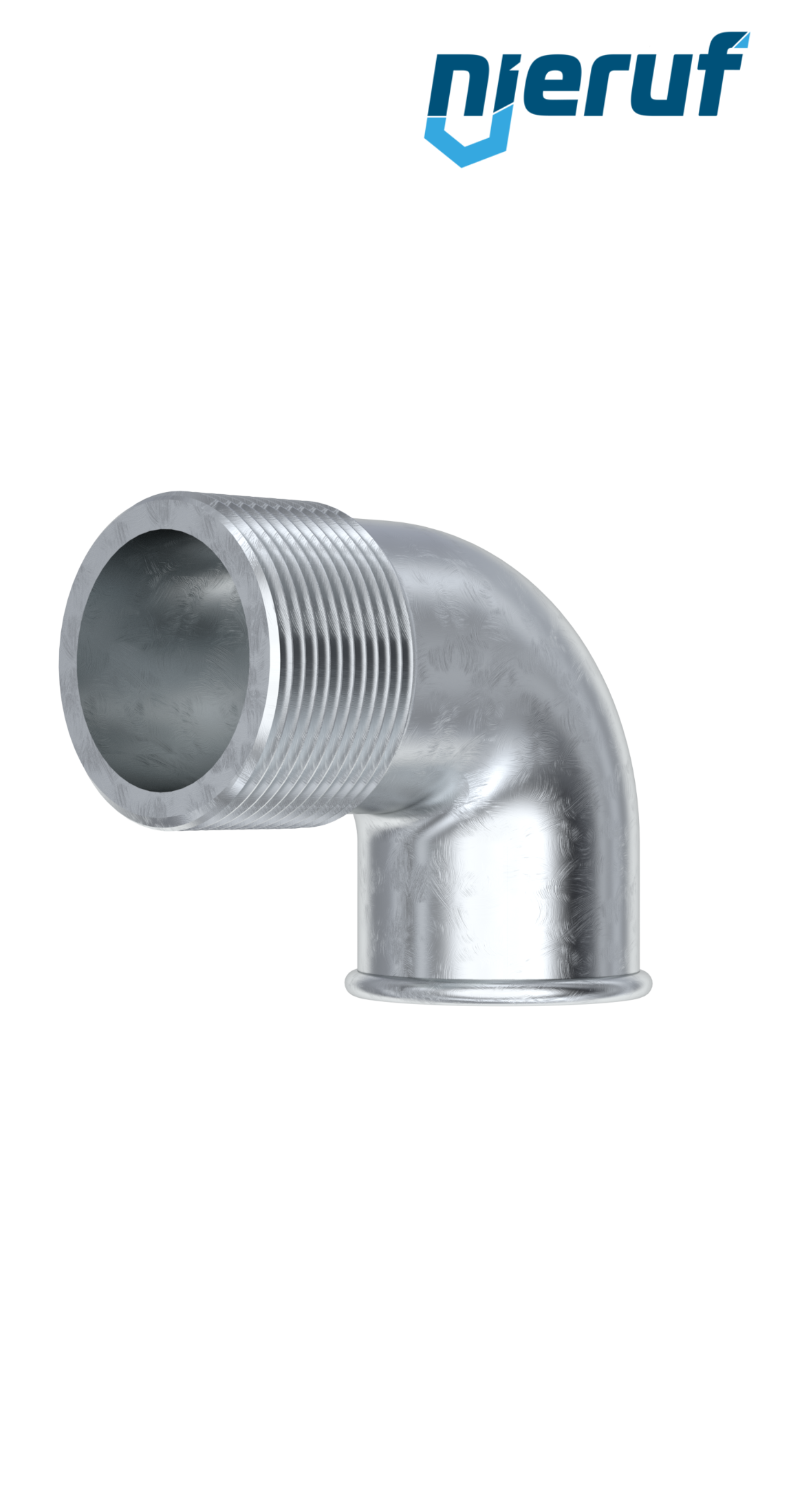 Malleable cast iron fitting elbow no. 92, DN25 - 1" inch galvanized