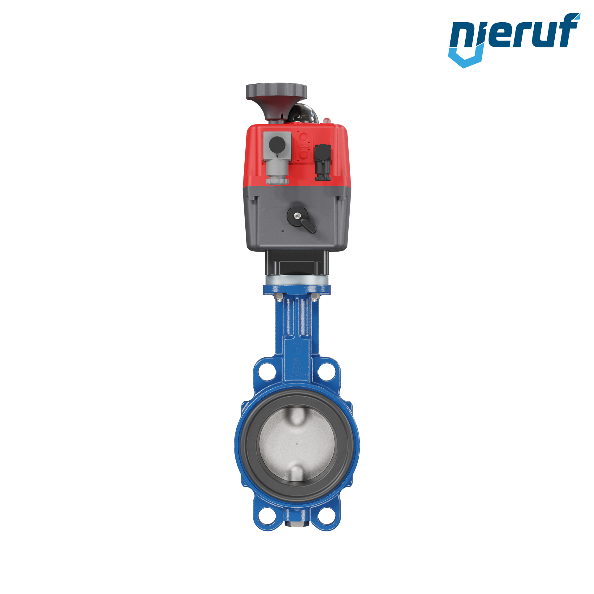 Butterfly valve DN 80 Wafer type electric actuator 24-240V DVGW gas