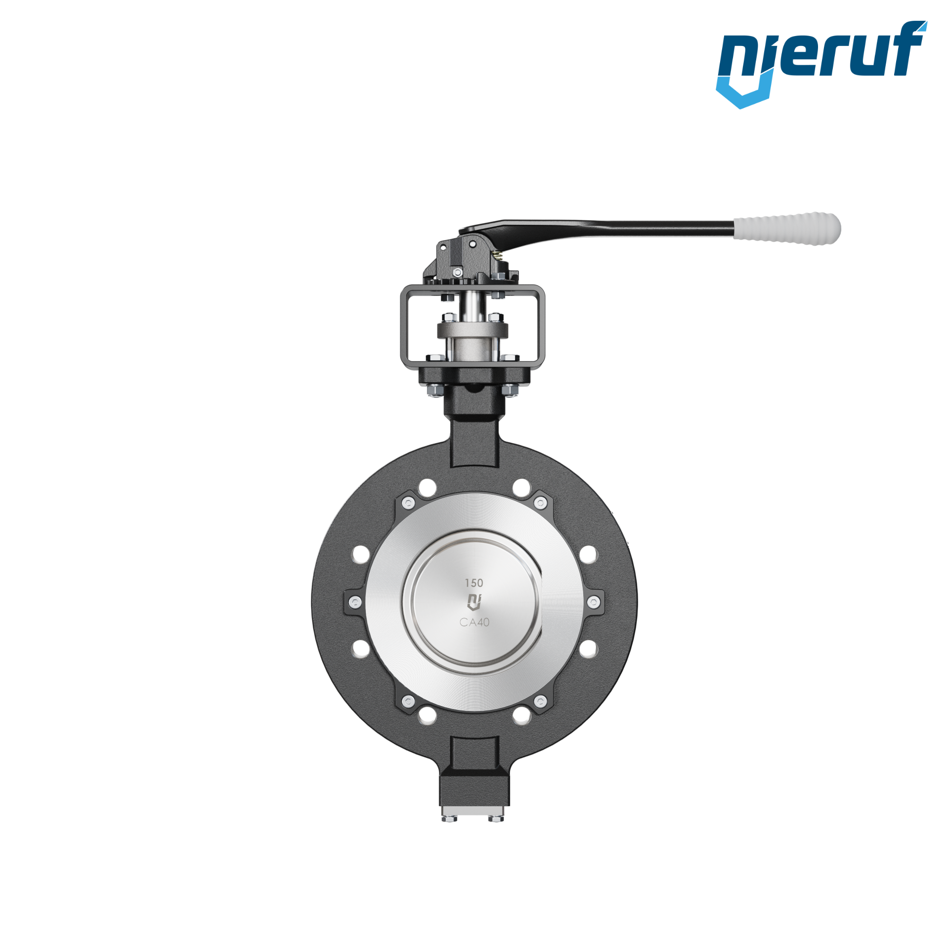 Double offset butterfly-valve AK12 DN 150 PN10-PN16 lever