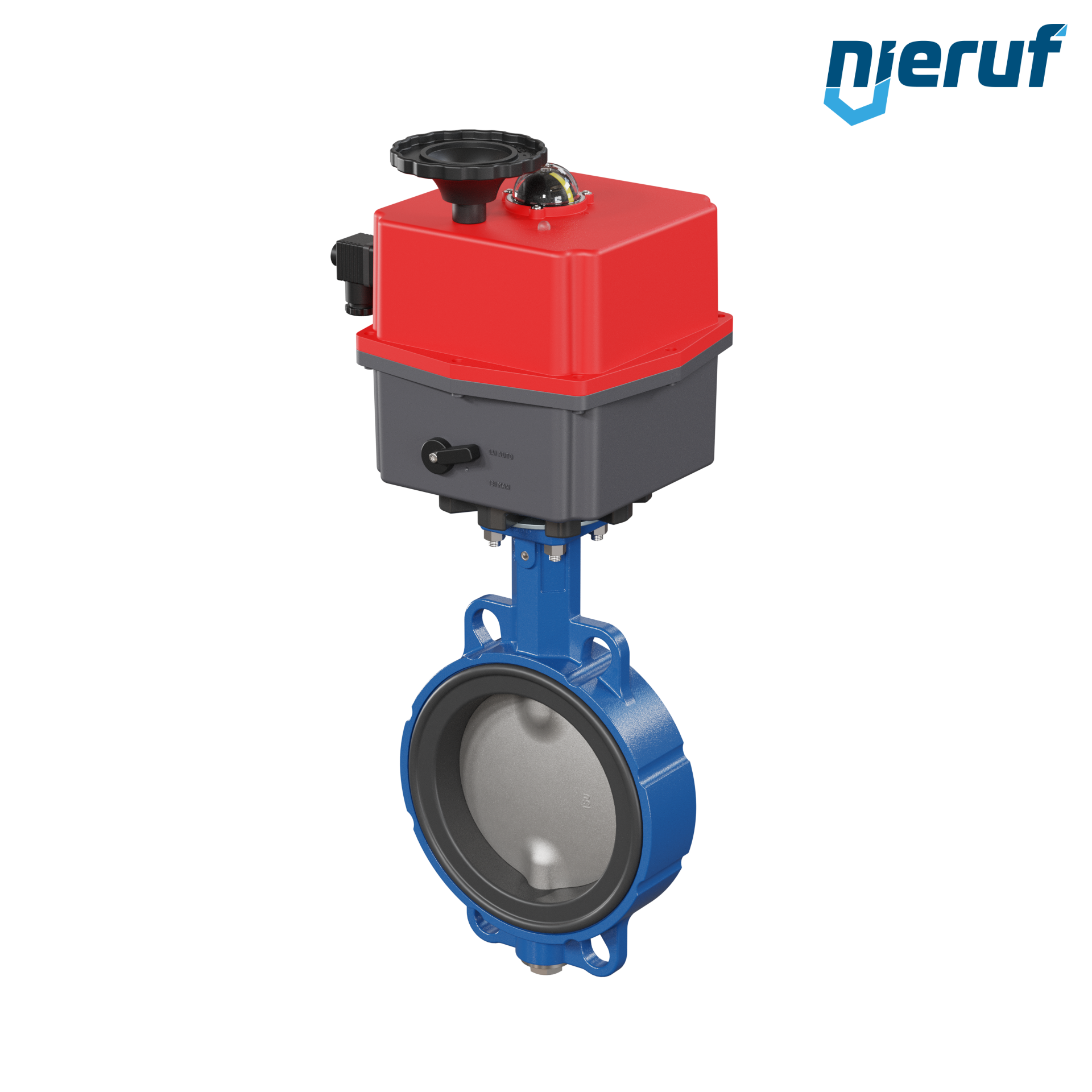 Butterfly valve DN 150 Wafer type electric actuator 24-240V DVGW gas