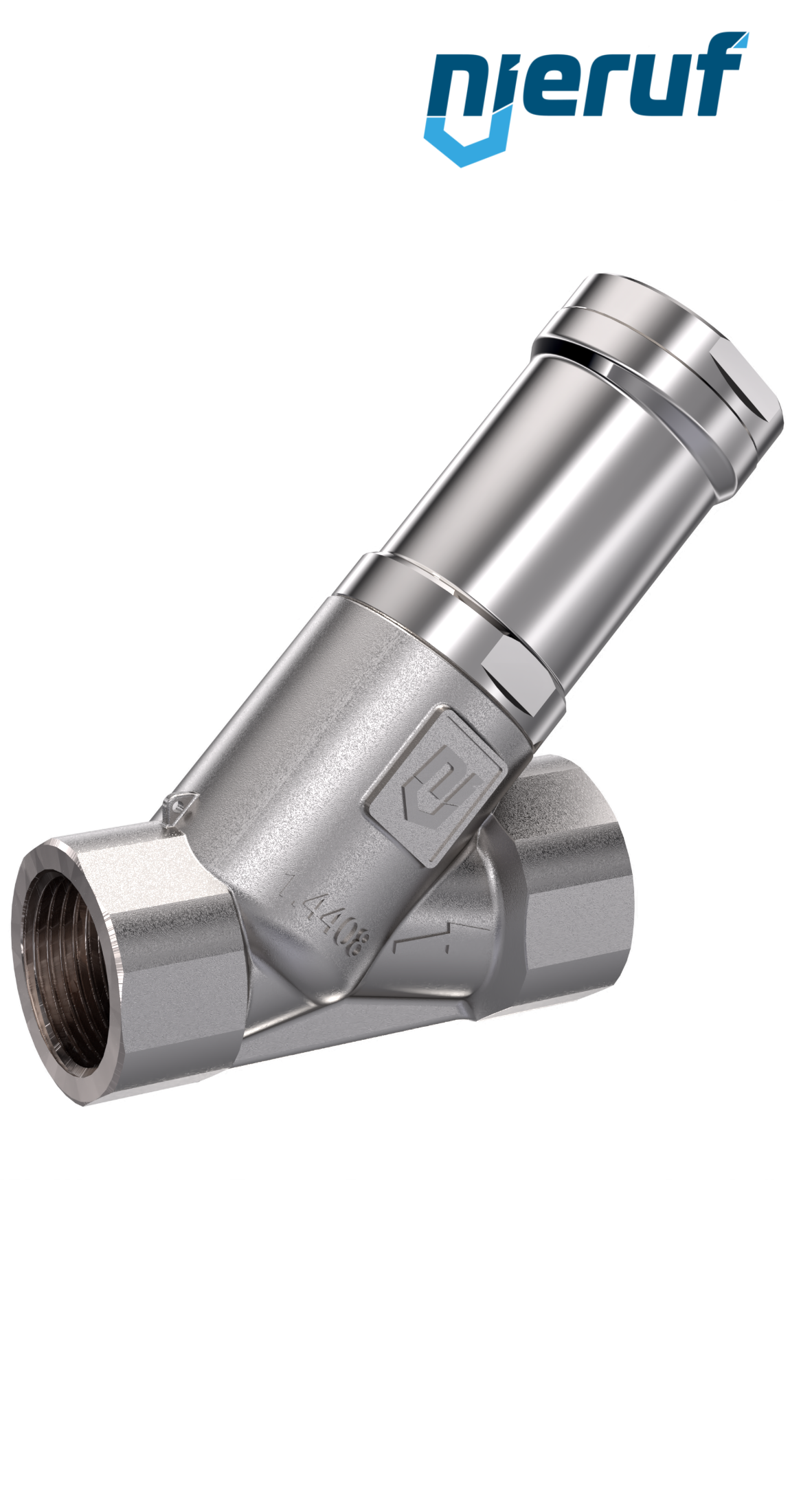 overflow valve 1" inch female UV16 stainless steel  0,5 - 2,5 bar PTFE