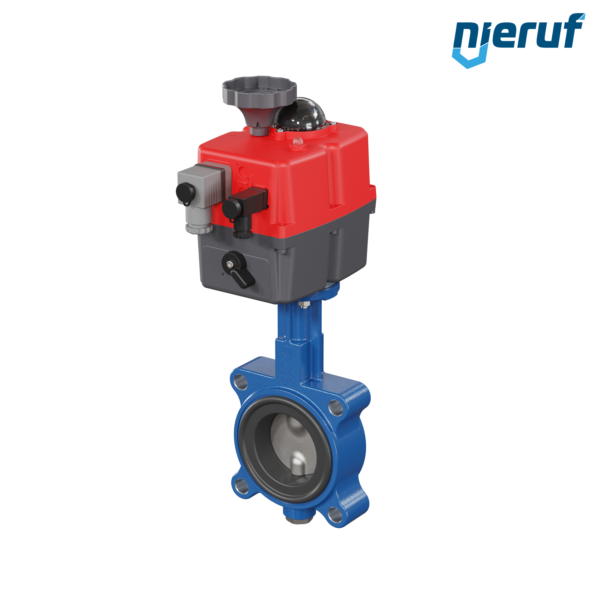 Butterfly valve DN 65 Lug type electric actuator 24-240V FPM