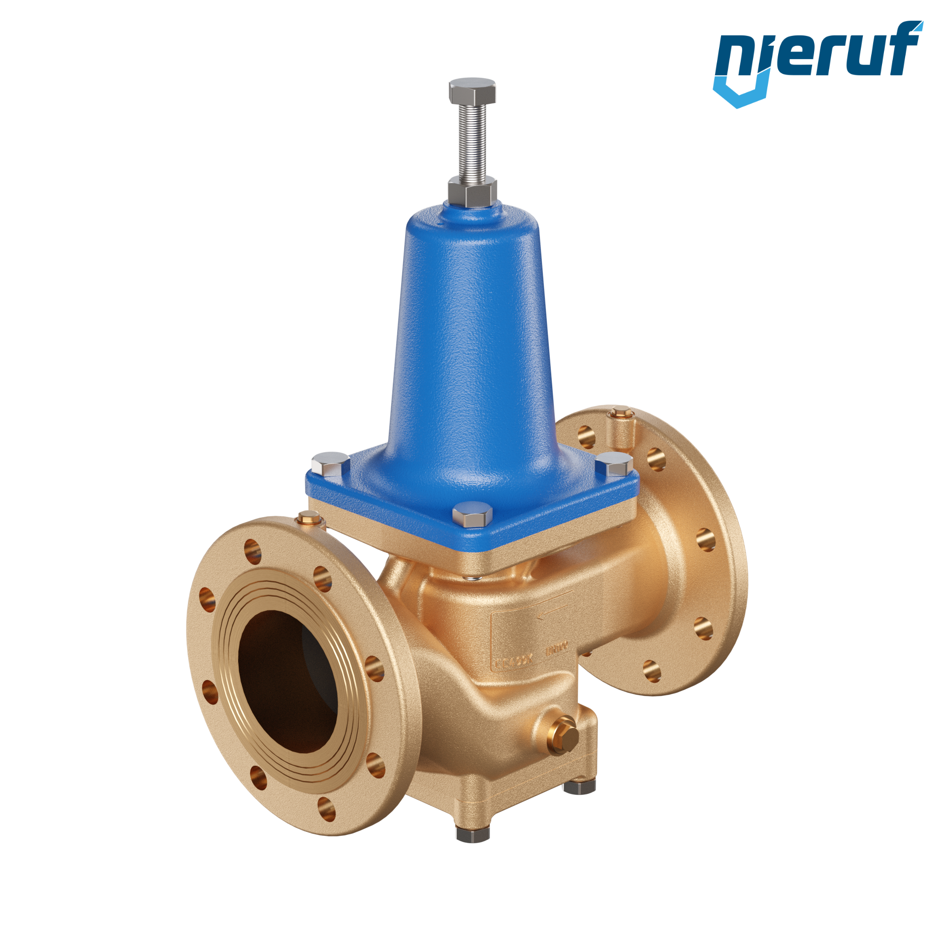 Flange-pressure reducing valve DN100 DM16 gunmetal NBR 3.0 - 10.0 bar