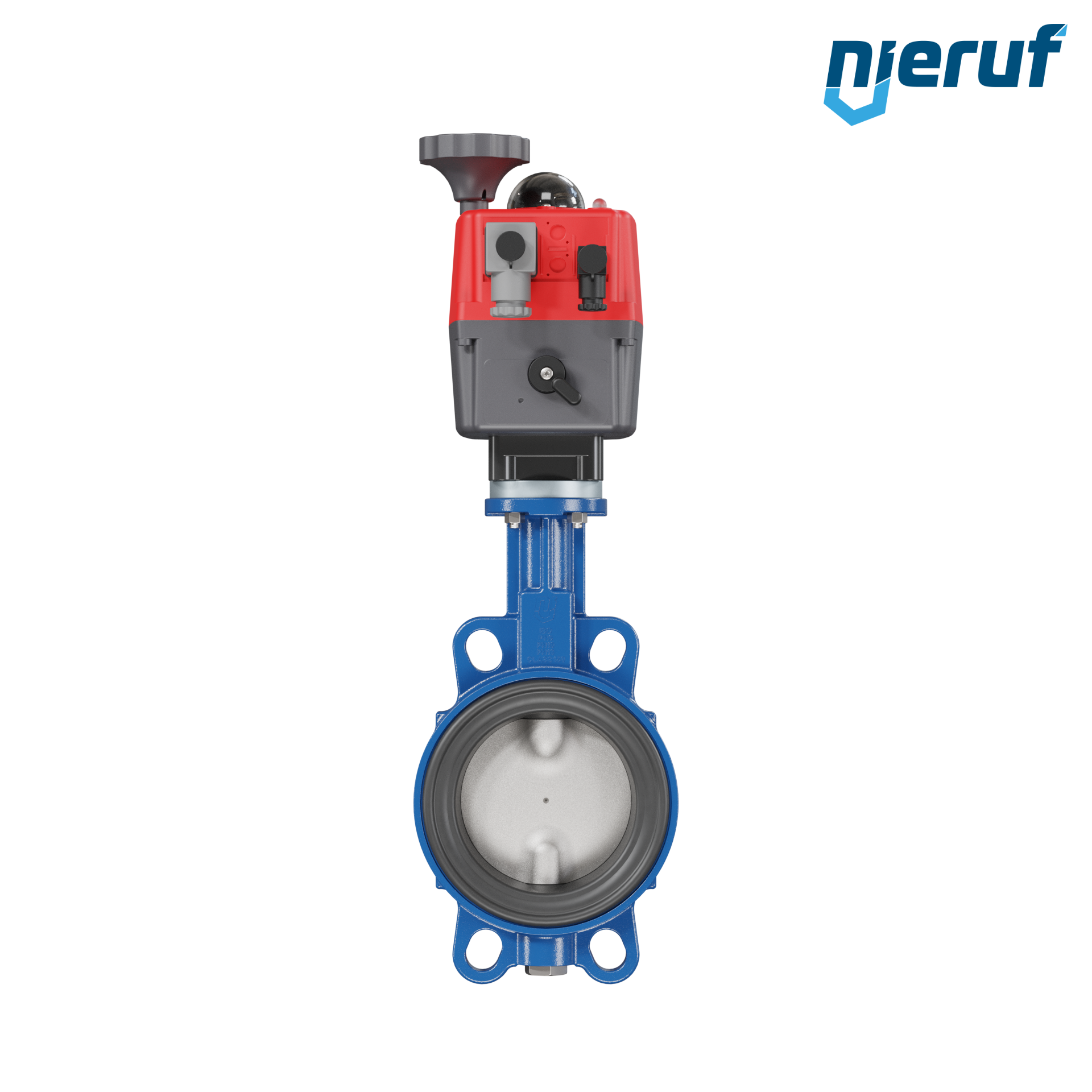 Butterfly valve DN 100 Wafer type electric actuator 24-240V DVGW drinking water