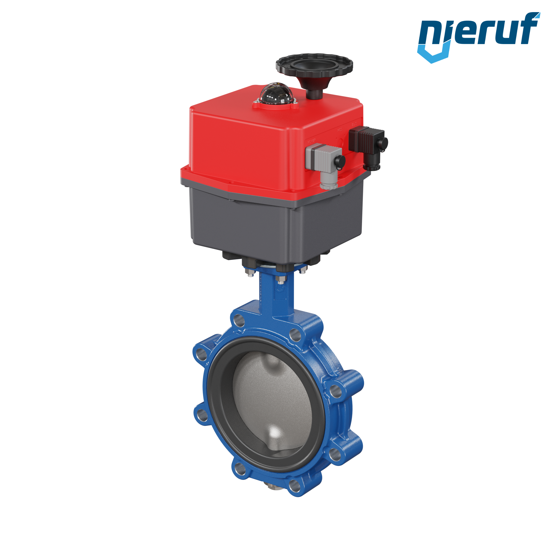 Butterfly valve DN 150 Lug type electric actuator 24-240V FPM