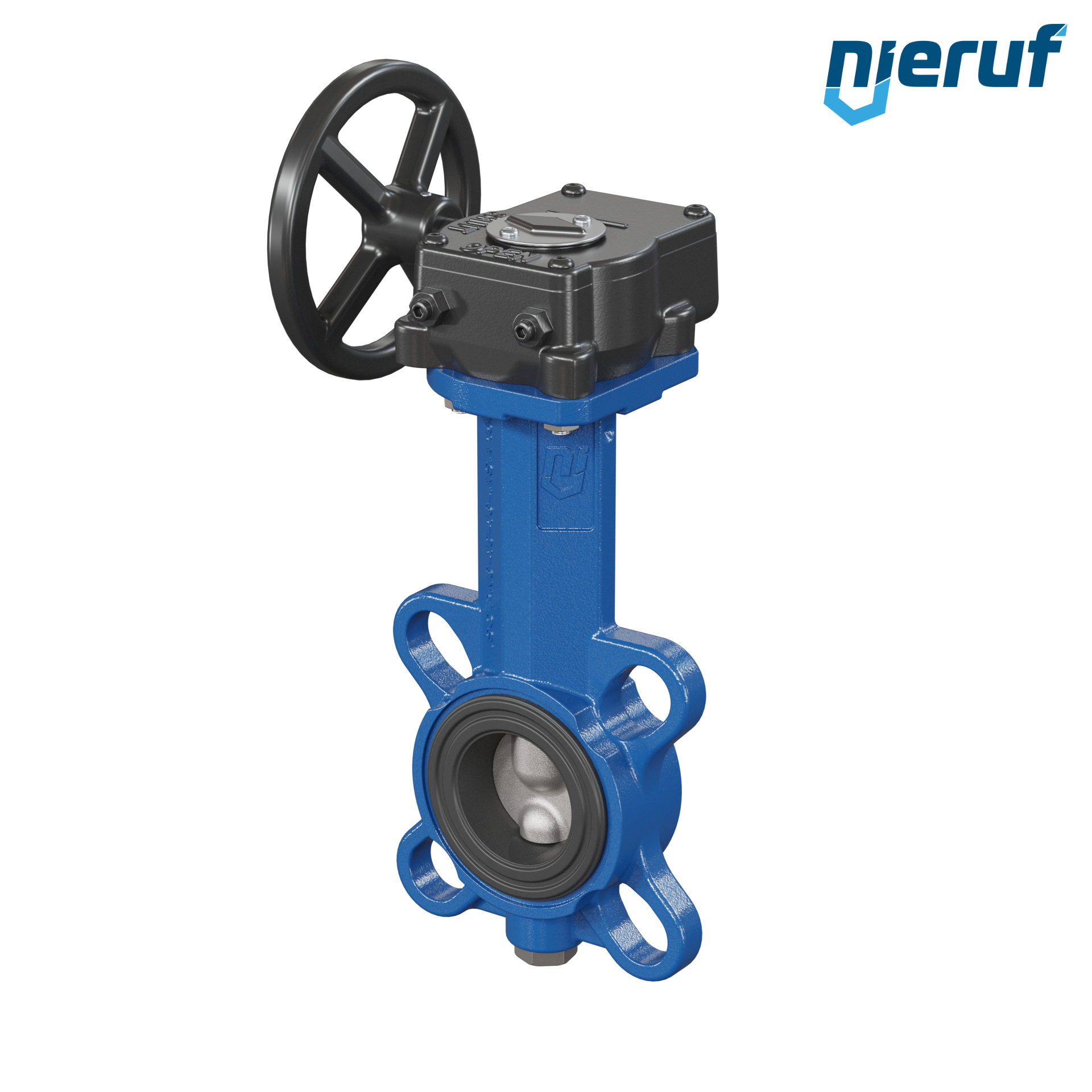 Butterfly valve DN 32 PN6-PN10-PN16 & ANSI150 AK01 FPM Worm gear