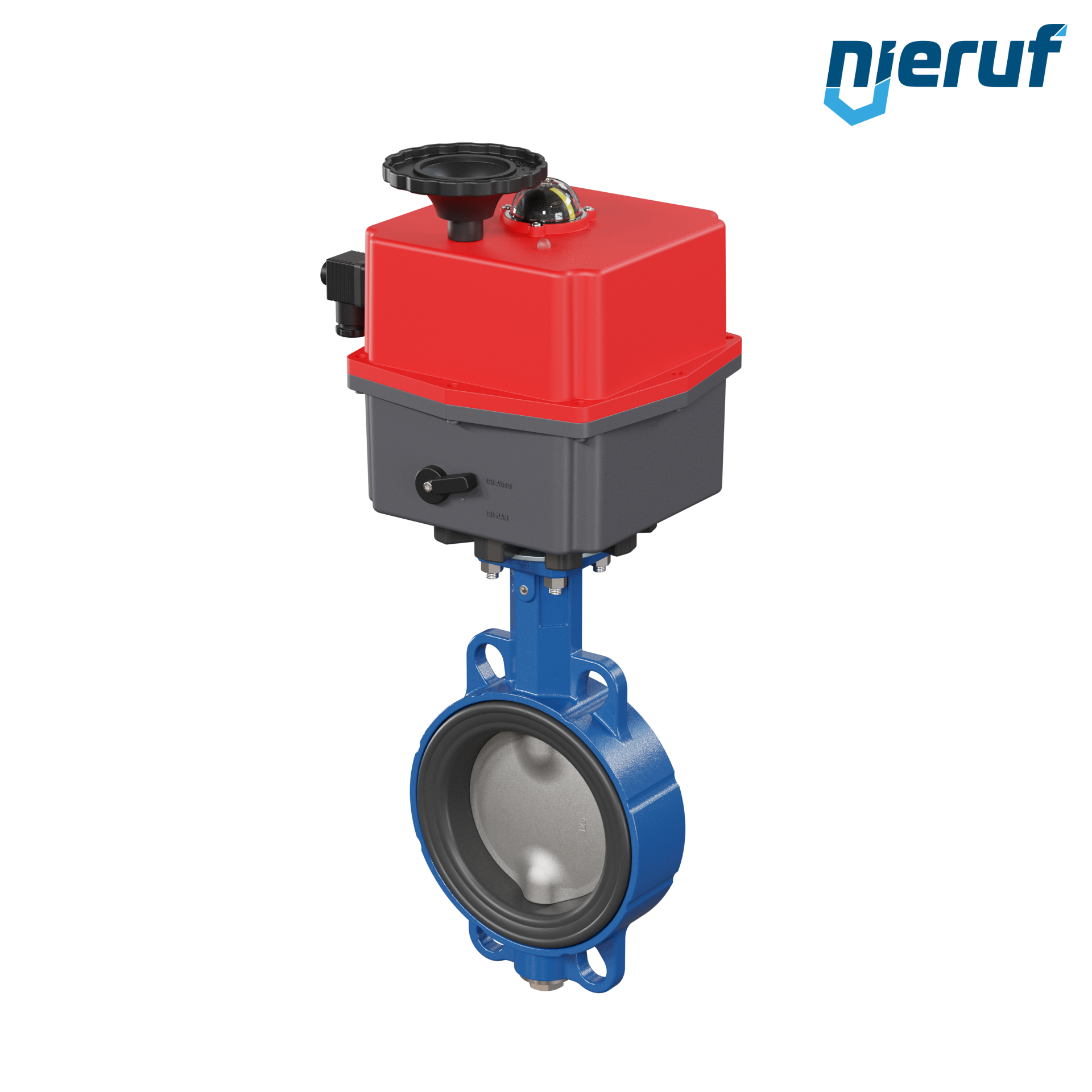 Butterfly valve DN 125 Wafer type electric actuator 24-240V FPM