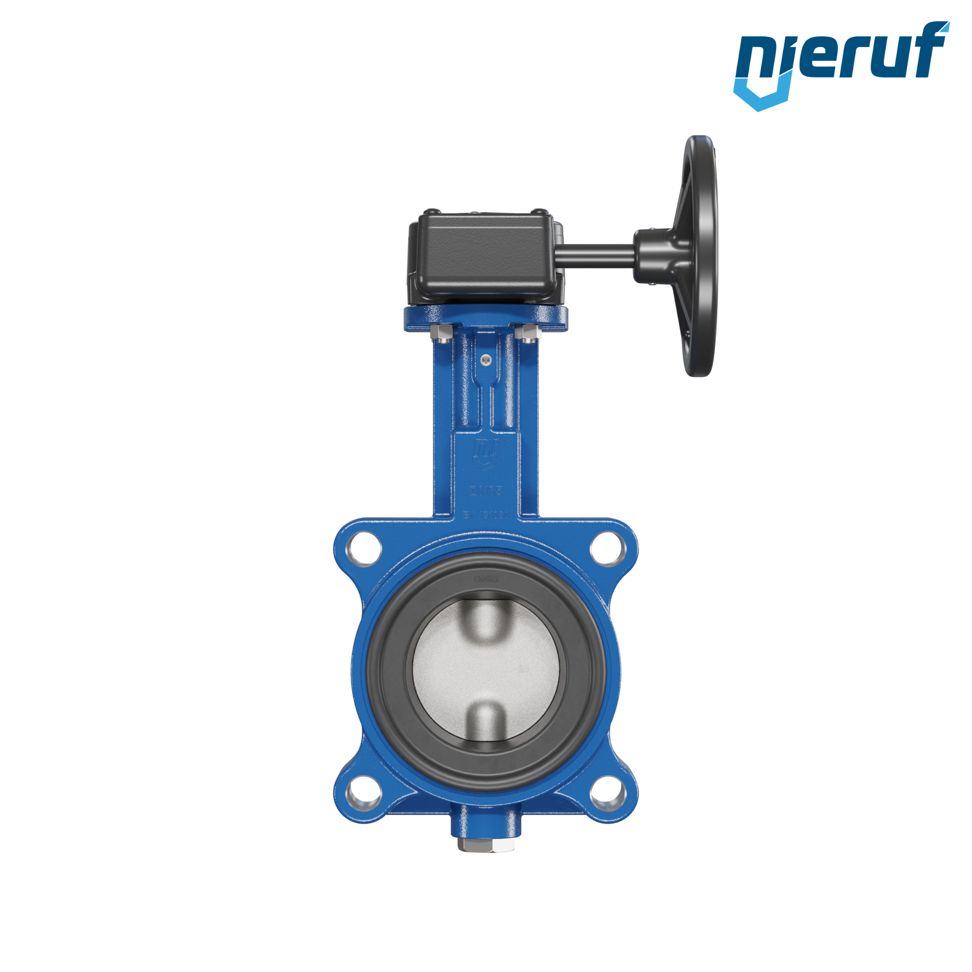 Butterfly valve AK02 DN 65 PN10-PN16 DVGW-gas Worm gear