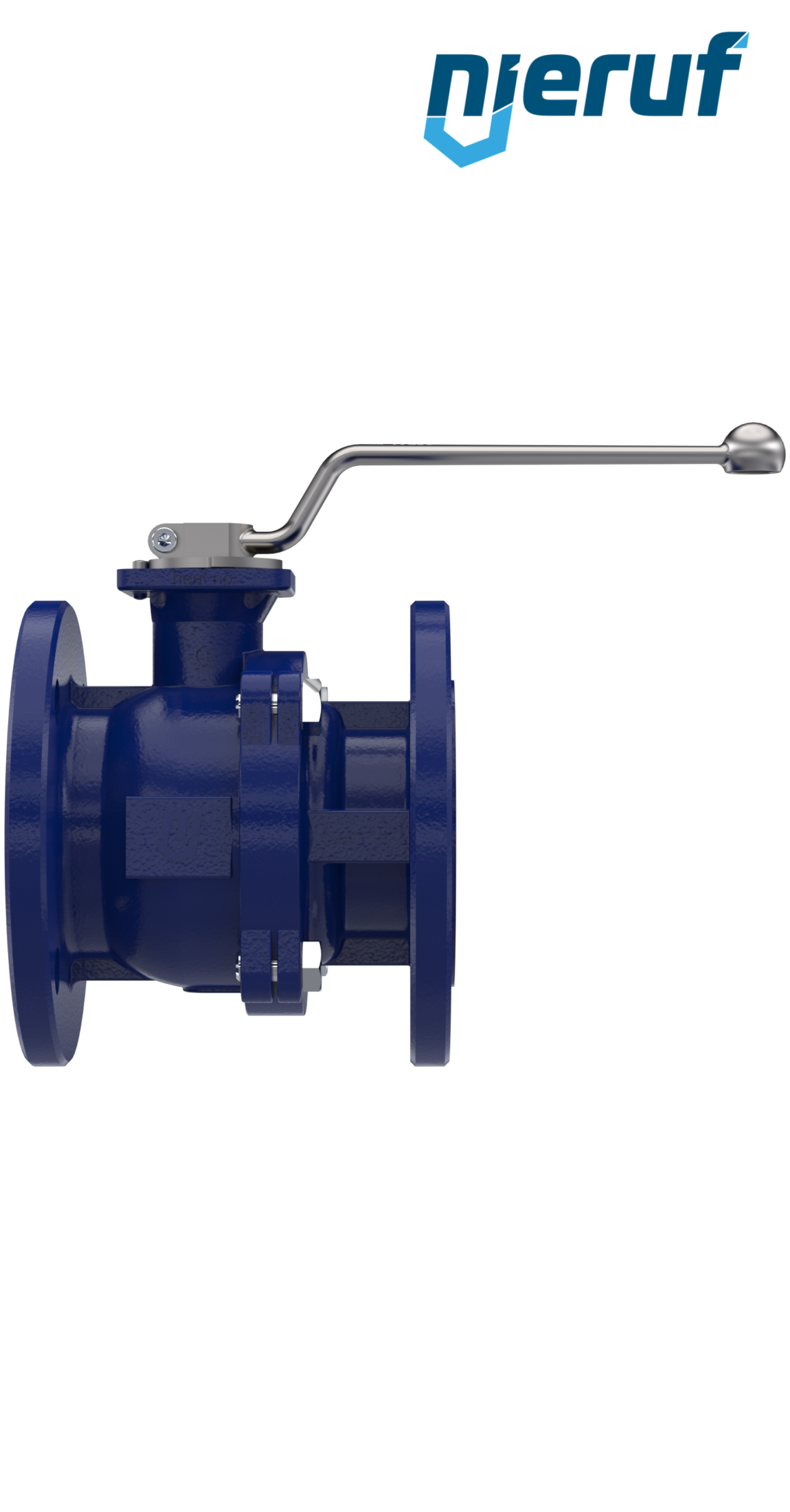 Steam-flange ball valve FK12 DN50 PN40 made of carbon steel 1.0619