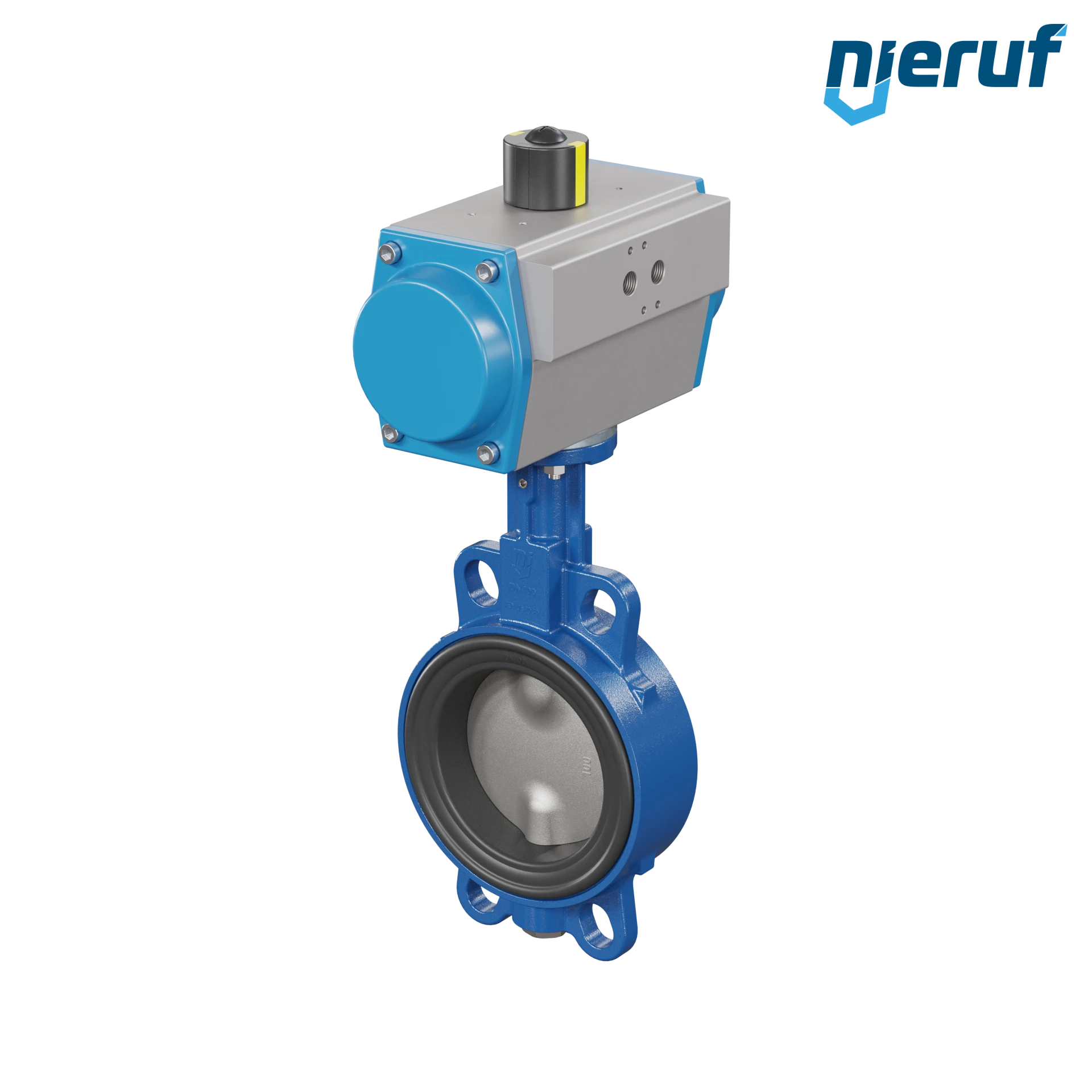 Butterfly valve DN 100 AK01 FPM pneumatic actuator double acting