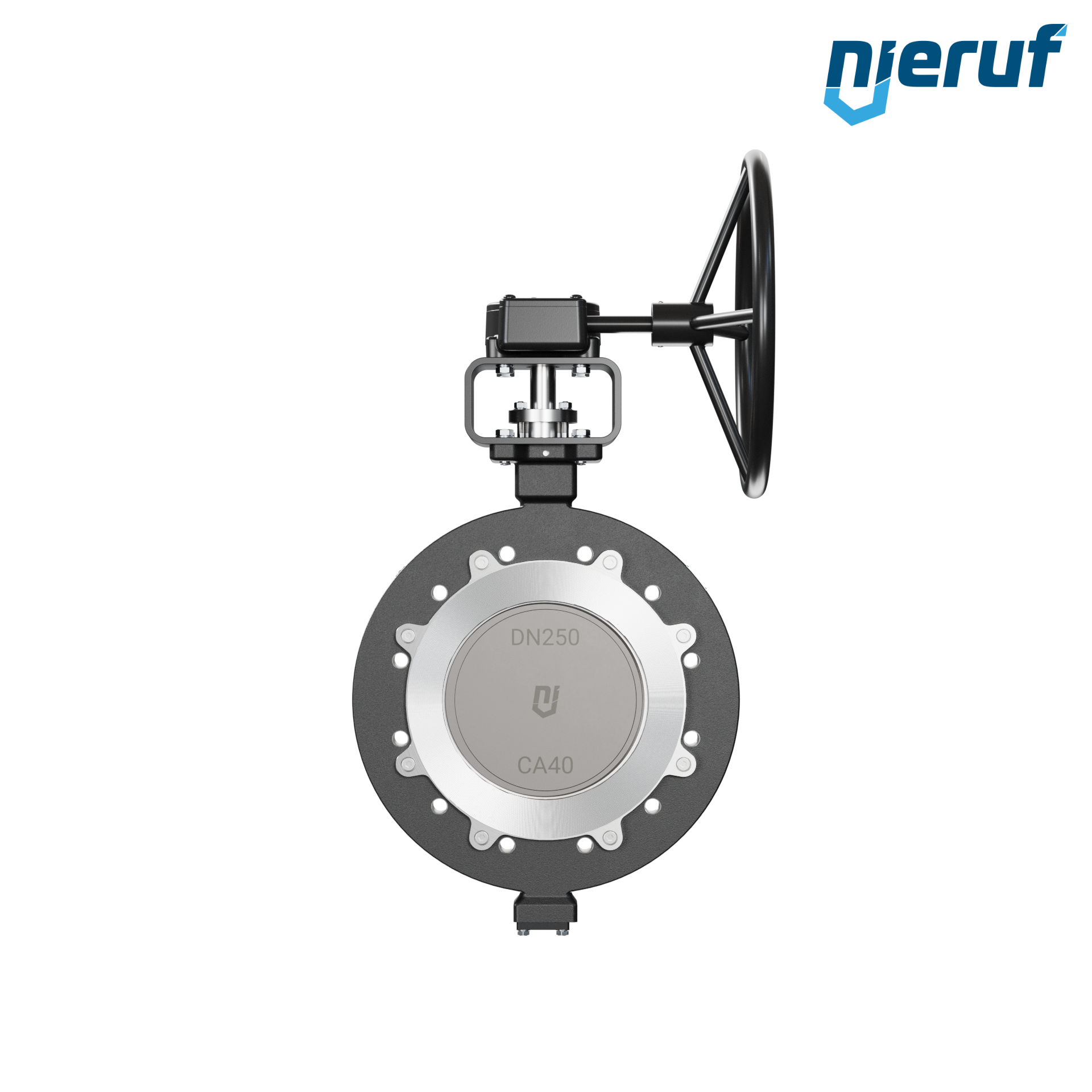 Triple offset butterfly-valve carbon steel AK14 DN 250 PN10 worm gear