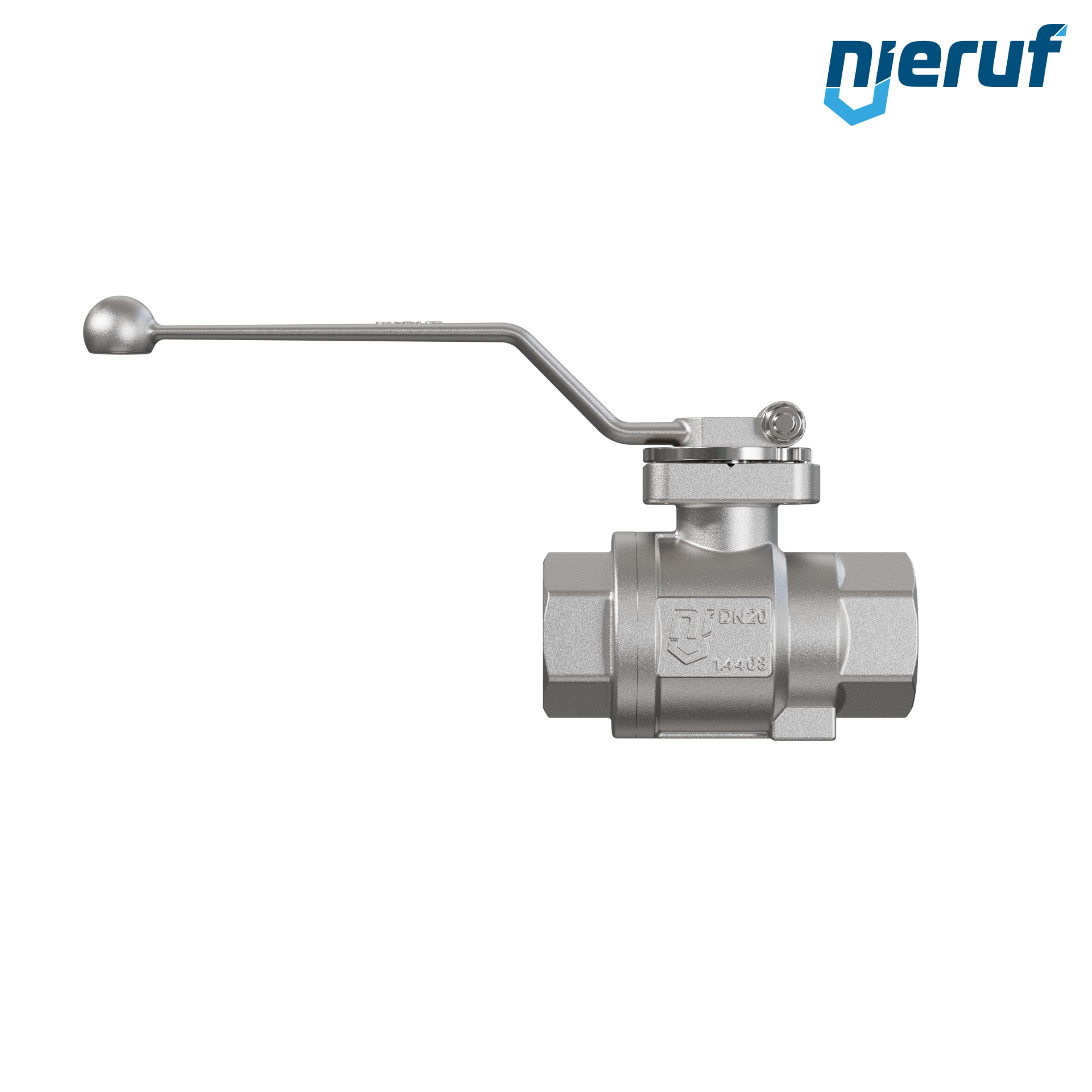 Oxygen ball valve DN20 - 3/4" inch GK06 stainless steel