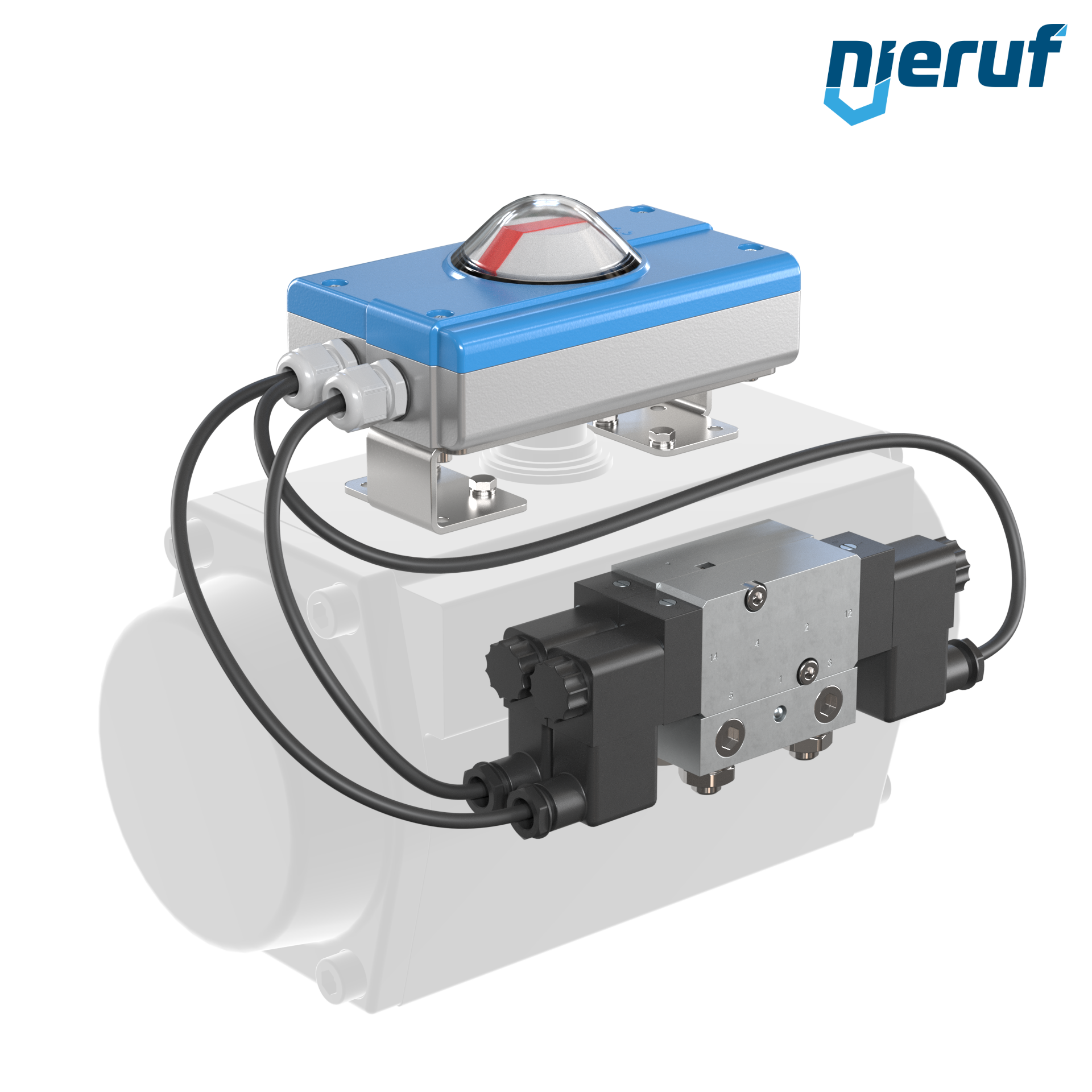 Positioner PS01 for pneumatic actuators double acting with safety function air volume more than 5 l