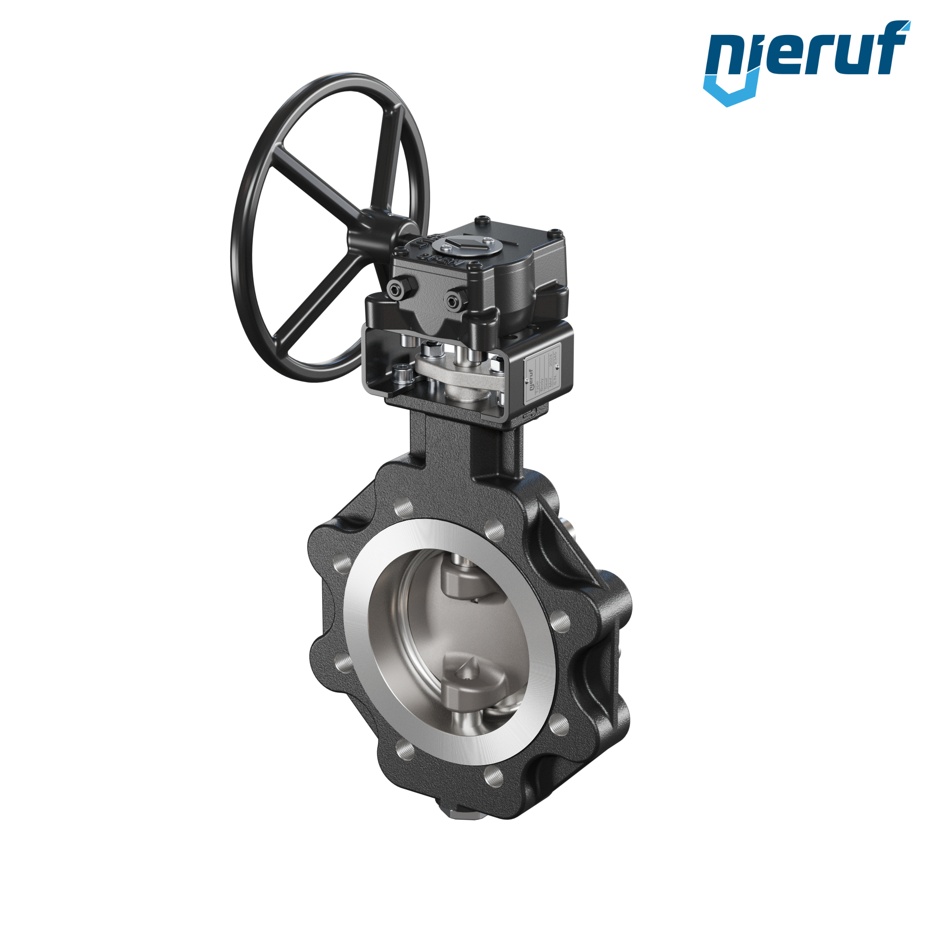 Triple offset butterfly-valve carbon steel AK14 DN 100 PN10-16 worm gear