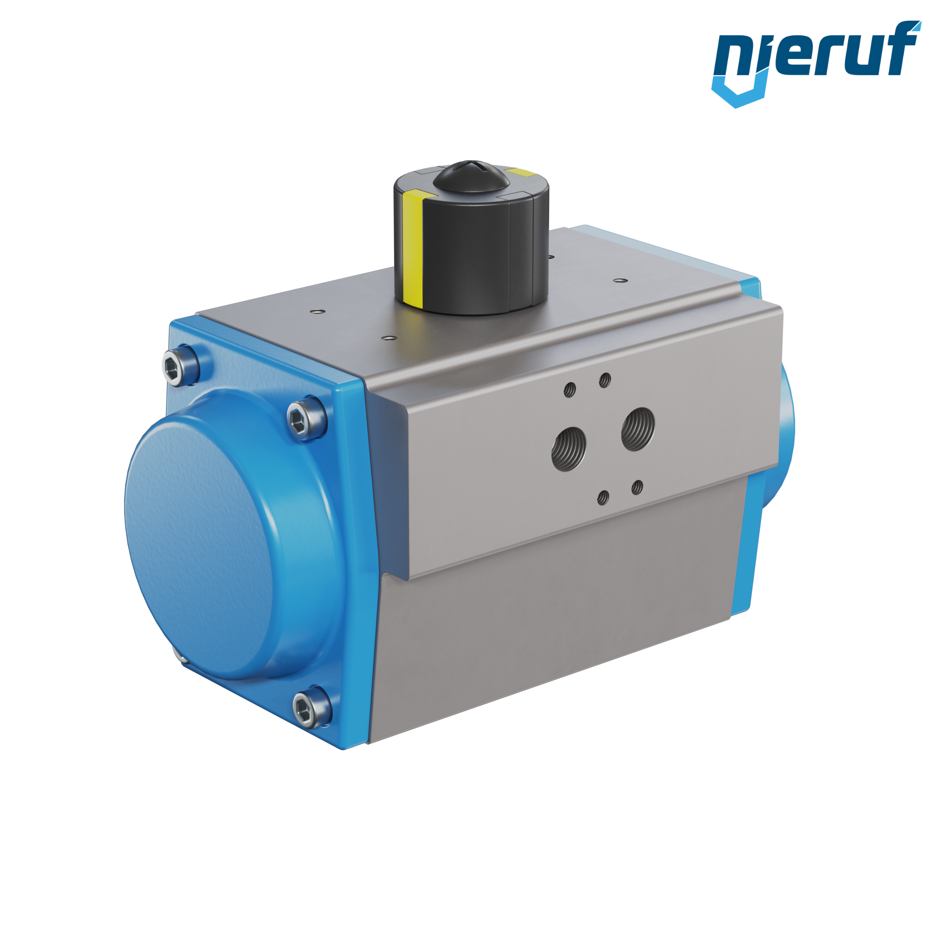 pneumatic actuator AN02 single acting, normally open high temperature version GS-075 90° with 10 springs