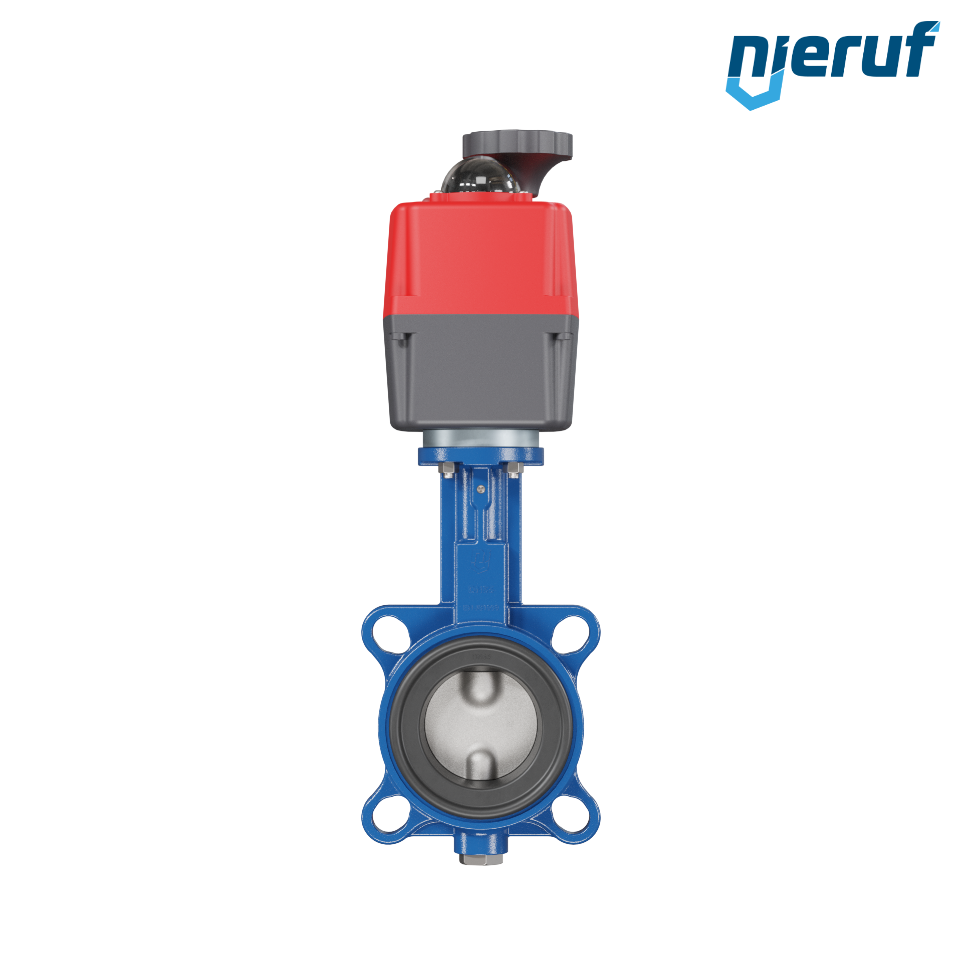 Butterfly valve DN 65 Wafer type electric actuator 24-240V DVGW gas