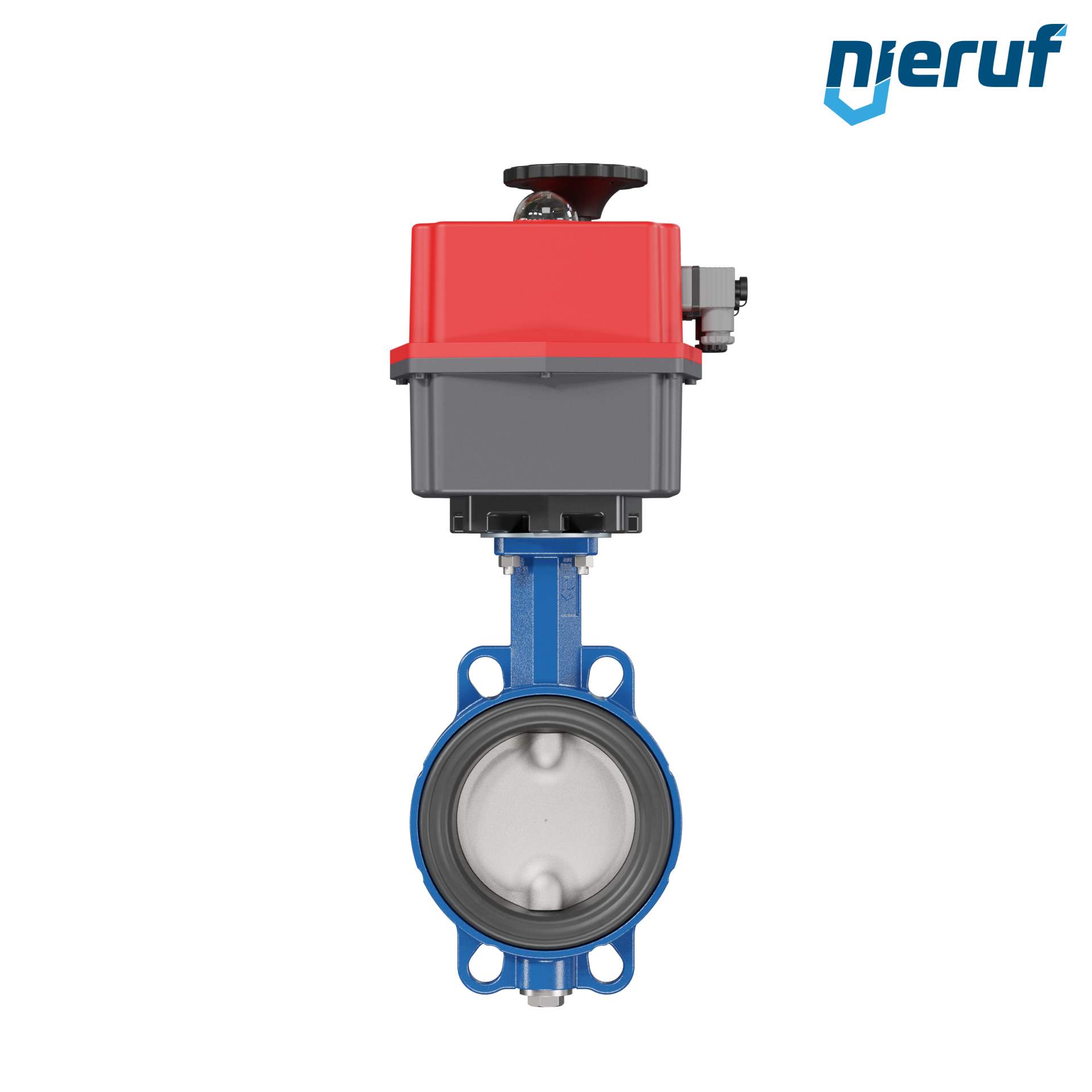 Butterfly valve DN 125 Wafer type electric actuator 24-240V DVGW gas