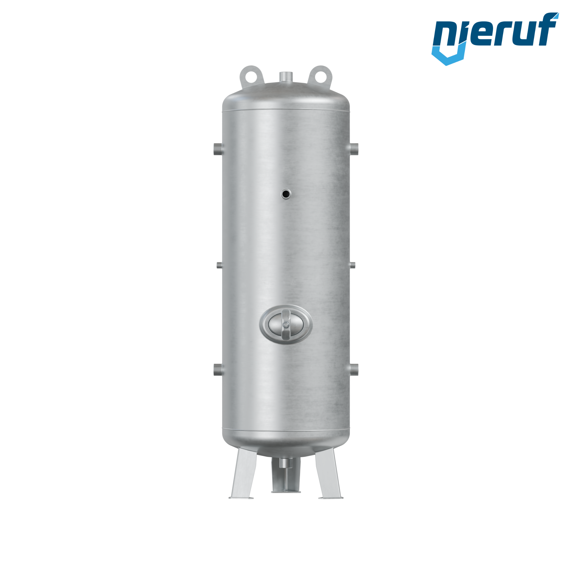 Vacuum vessel vertical BE03 350 liter, -1-3 bar, steel primed