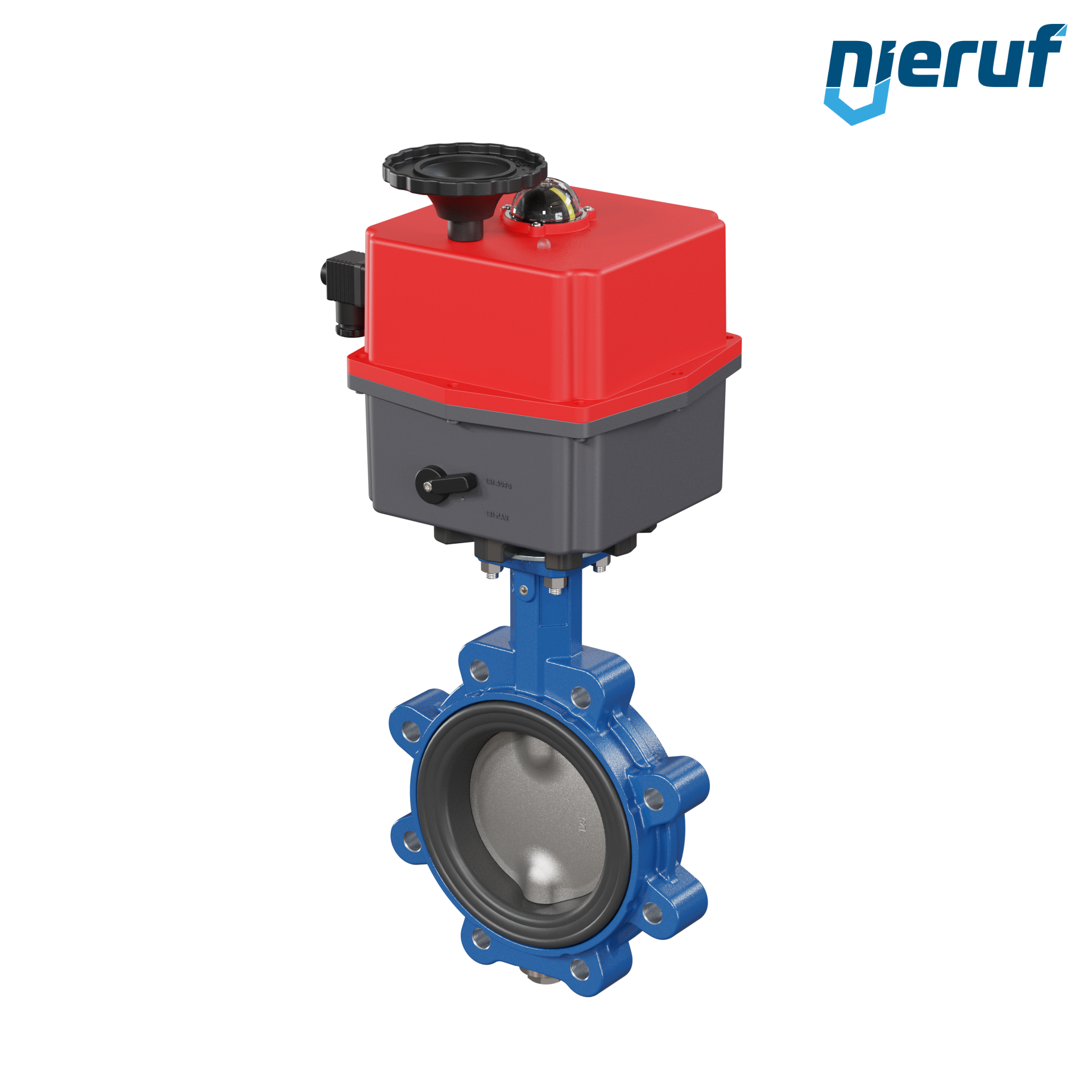 Butterfly valve DN 125 Lug type electric actuator 24-240V FPM