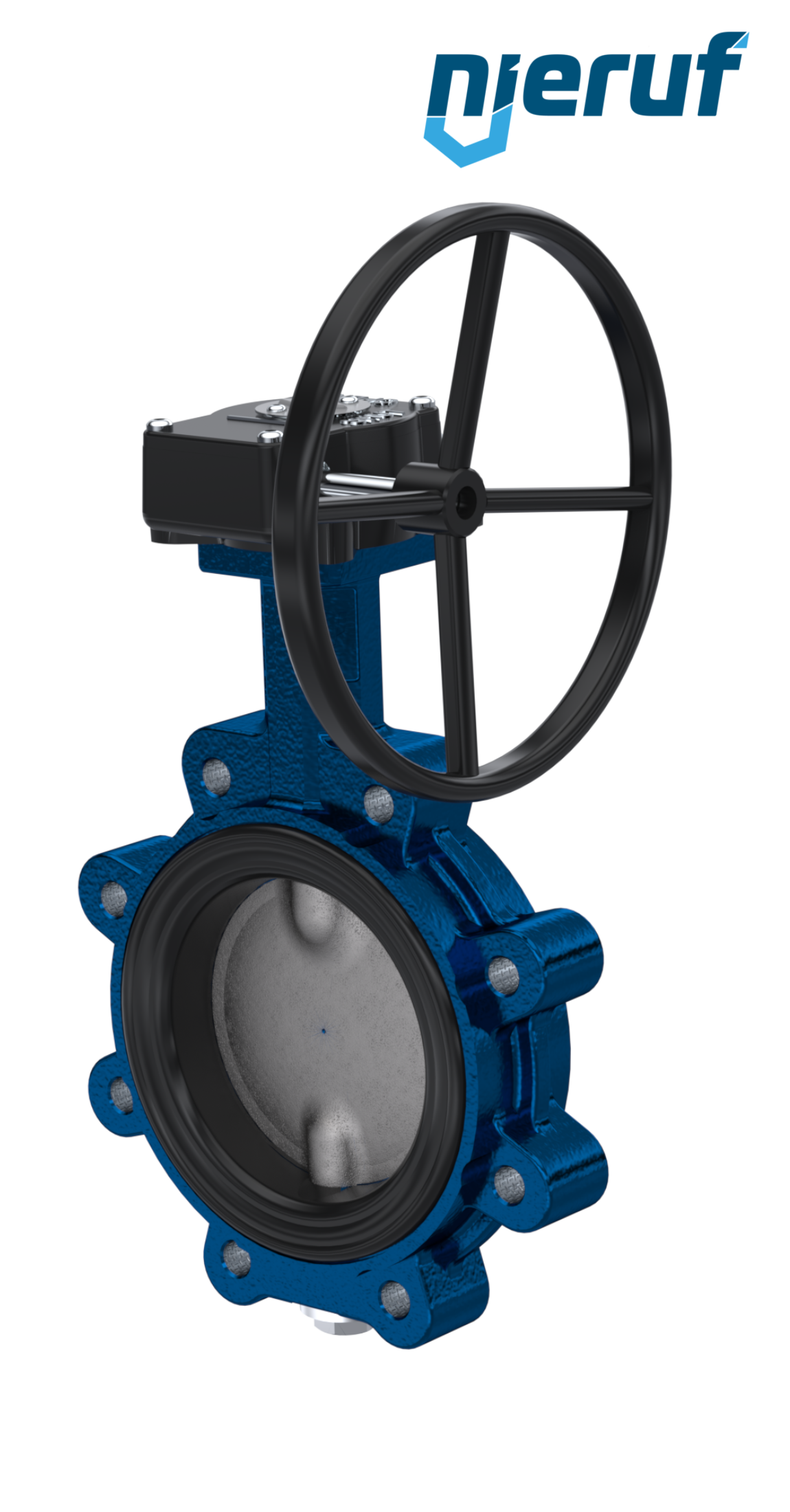 Butterfly valve AK02 DN 80 PN10-PN16 FDA Worm gear