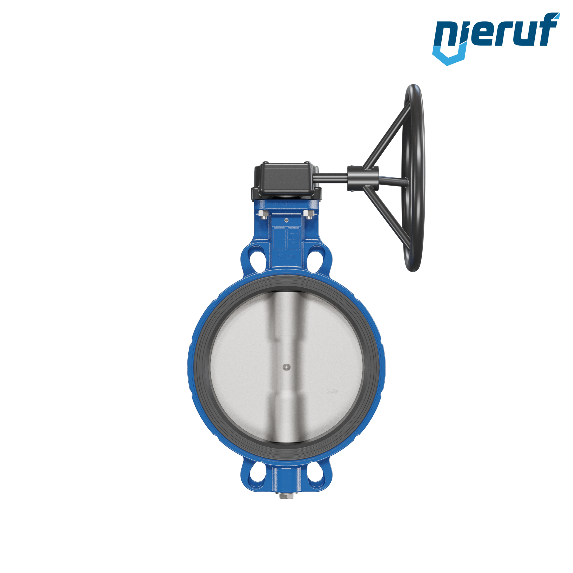 Butterfly valve DN 250 PN6-PN10-PN16 & ANSI150 AK01 FPM Worm gear