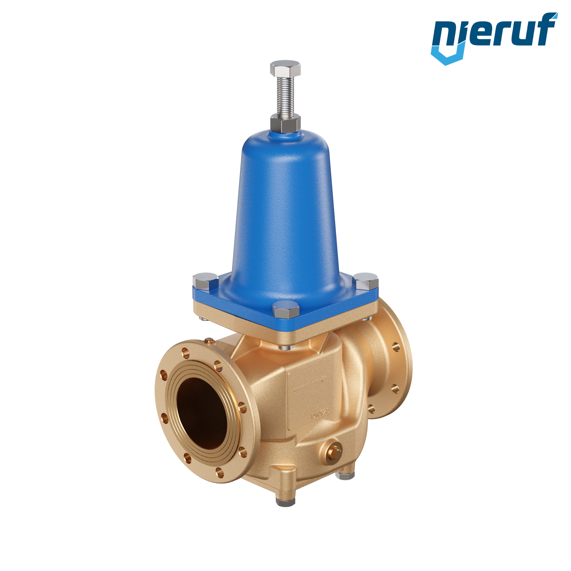 Flange-pressure reducing valve DN125 DM16 gunmetal NBR 0.5 - 4.0 bar