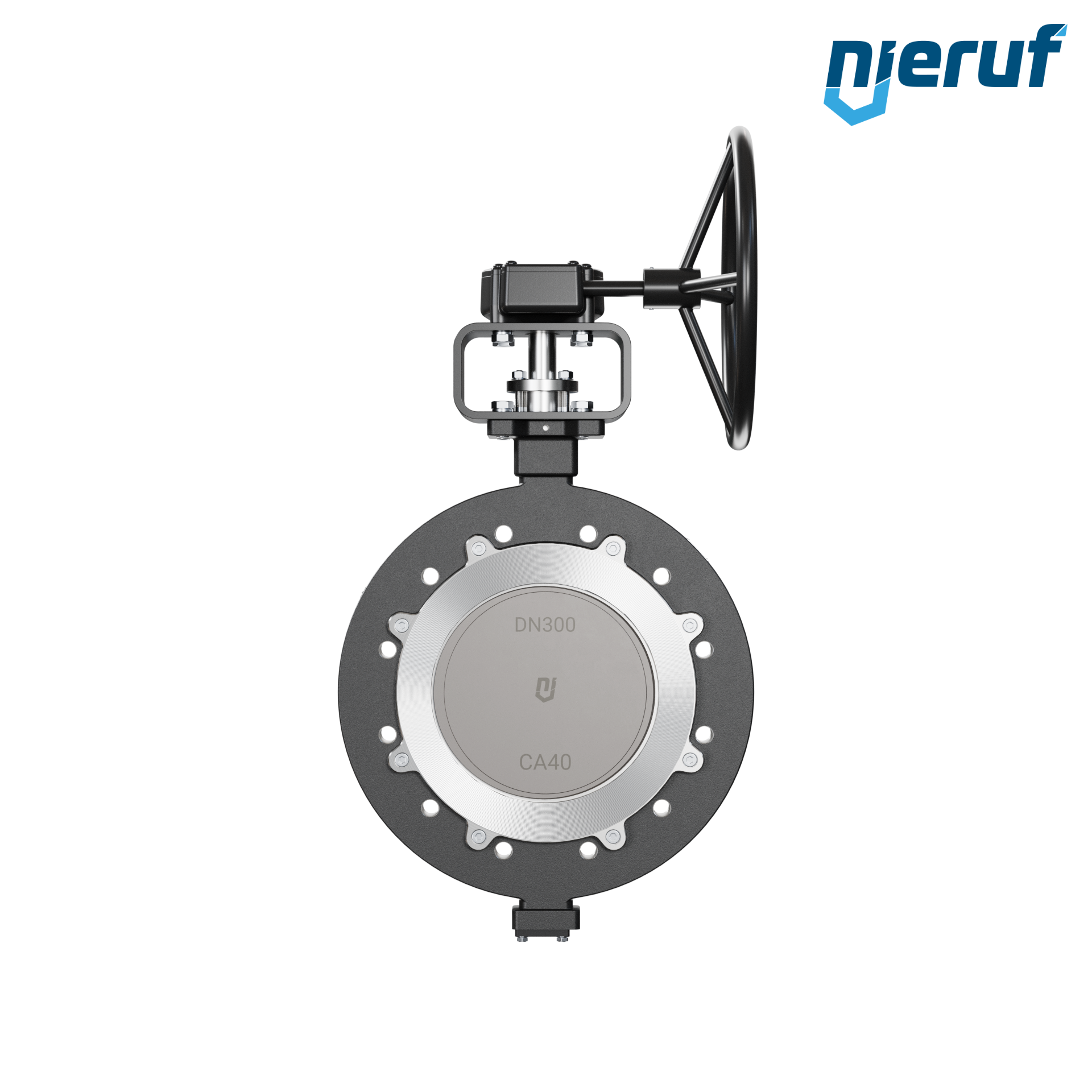 Triple offset butterfly-valve carbon steel AK14 DN 300 PN16 worm gear