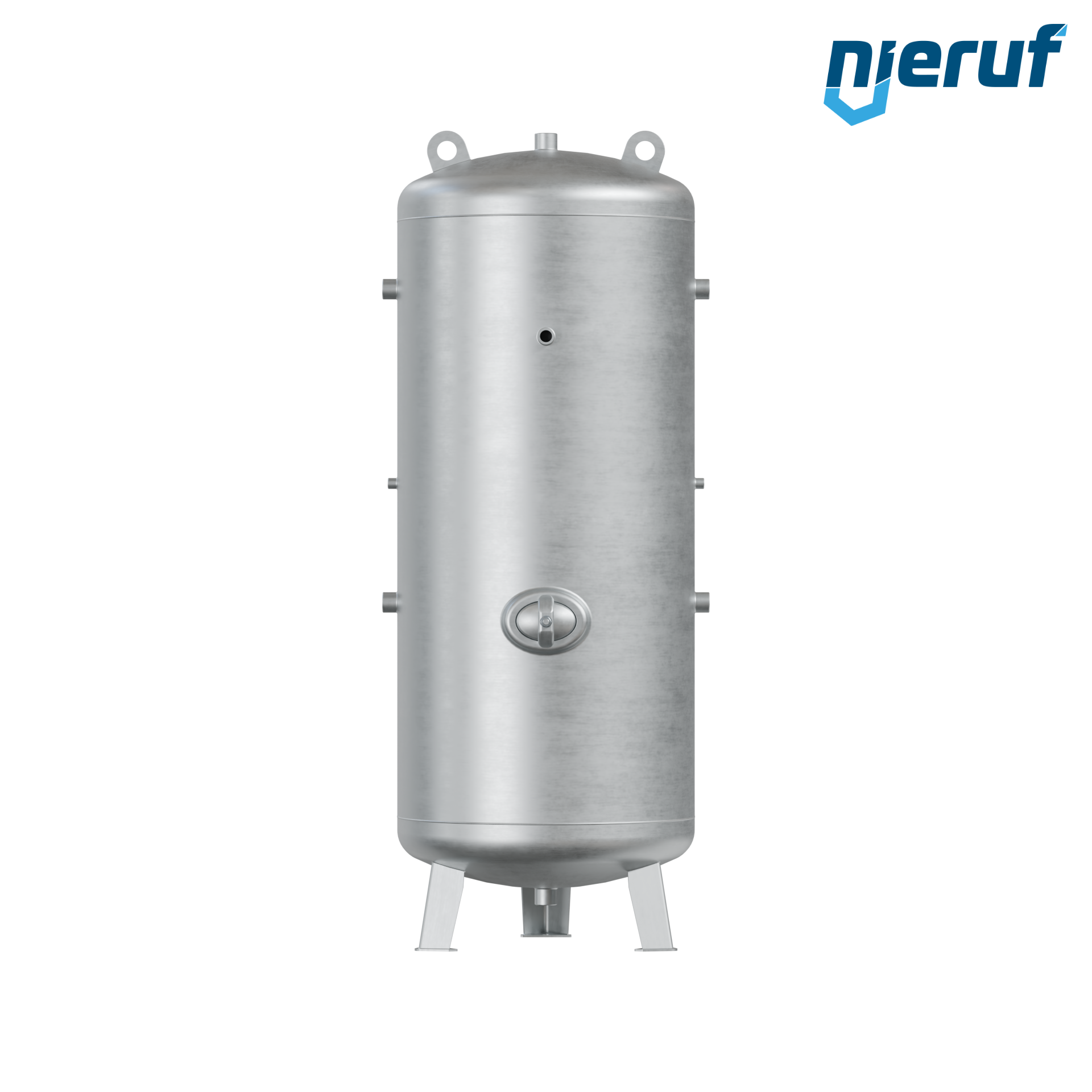 Vacuum vessel vertical BE03 750 liter, -1-3 bar, steel primed