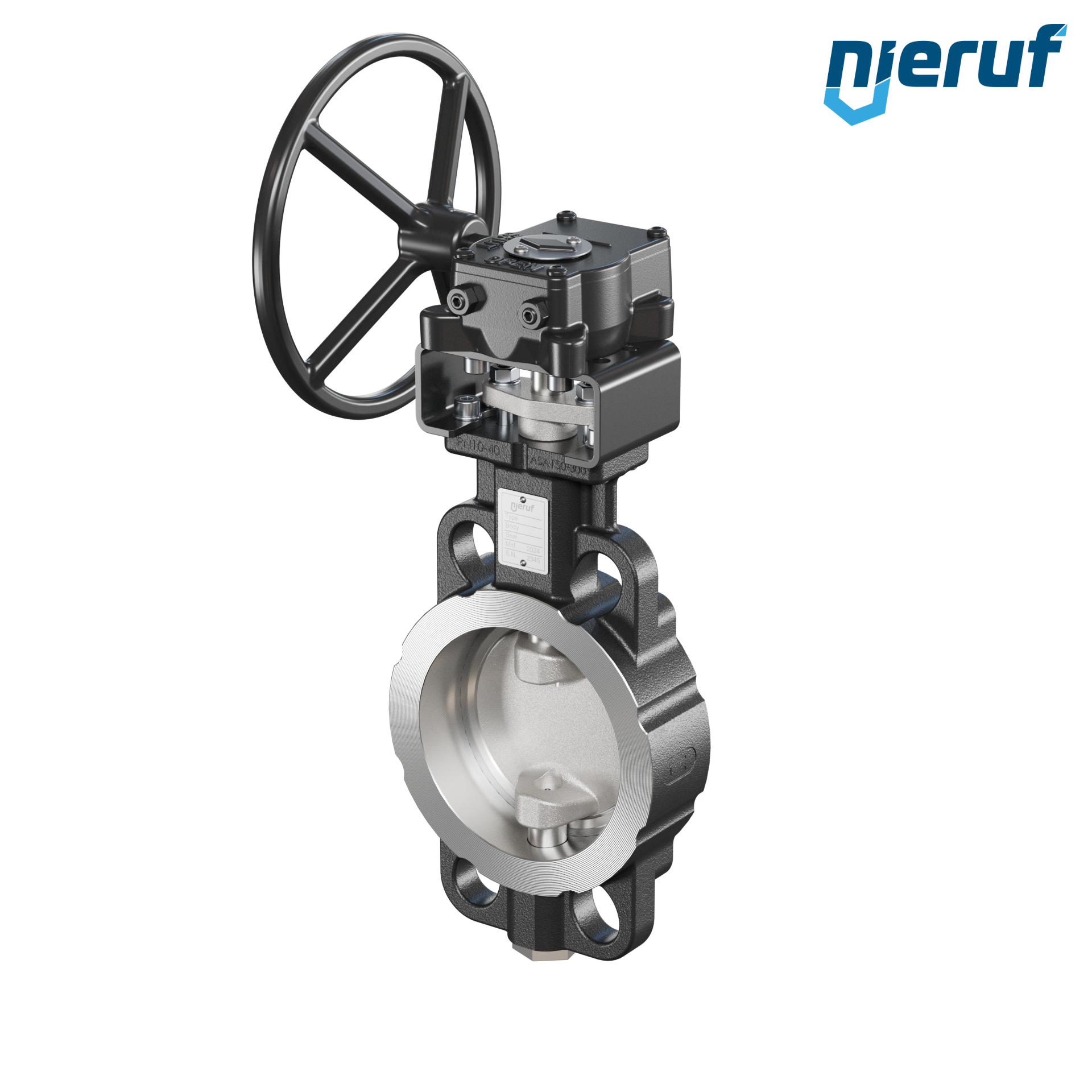 Double offset butterfly-valve AK11 DN 100 PN10-40 ANSI150-300 worm gear