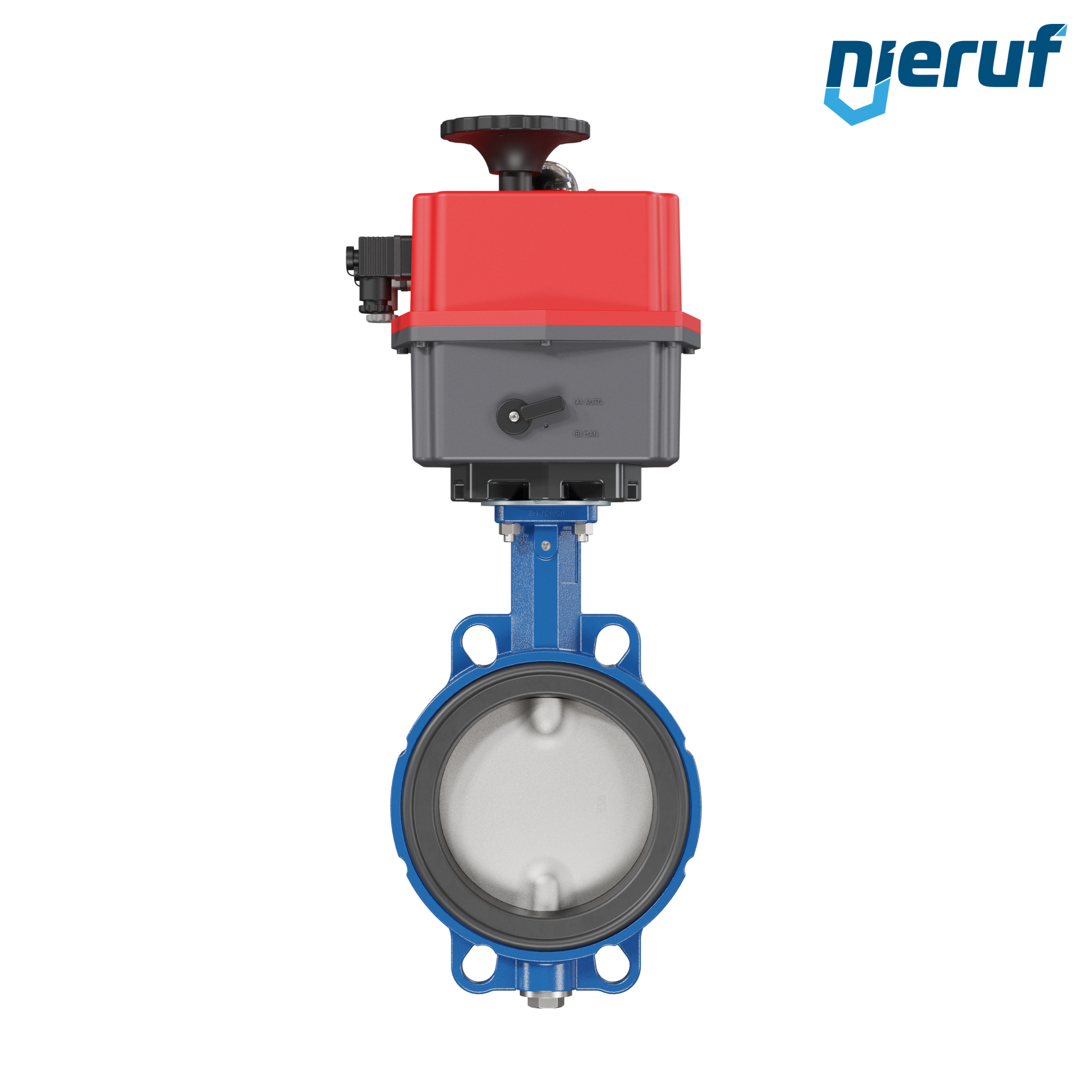 Butterfly valve DN 150 Wafer type electric actuator 24-240V DVGW drinking water