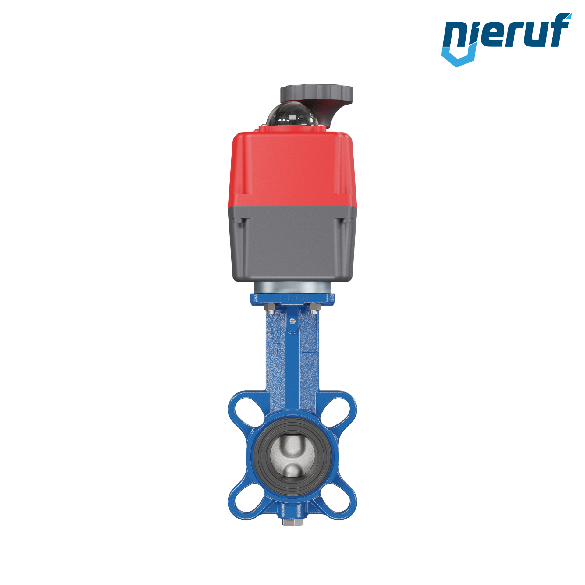 Butterfly valve DN 40 Wafer type electric actuator 24-240V DVGW drinking water