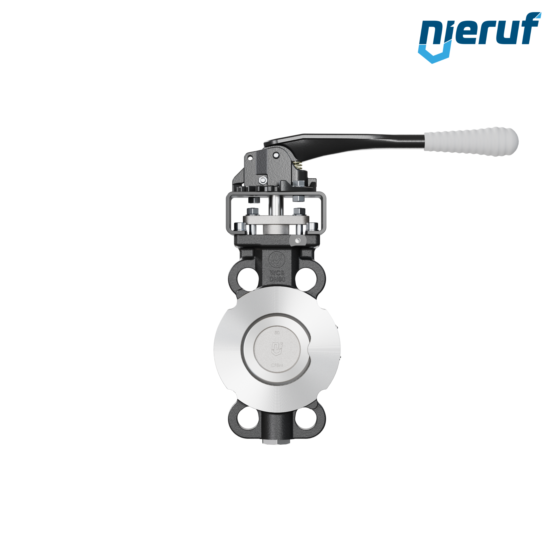 Double offset butterfly-valve AK11 DN 80 PN10-40 ANSI150-300 lever