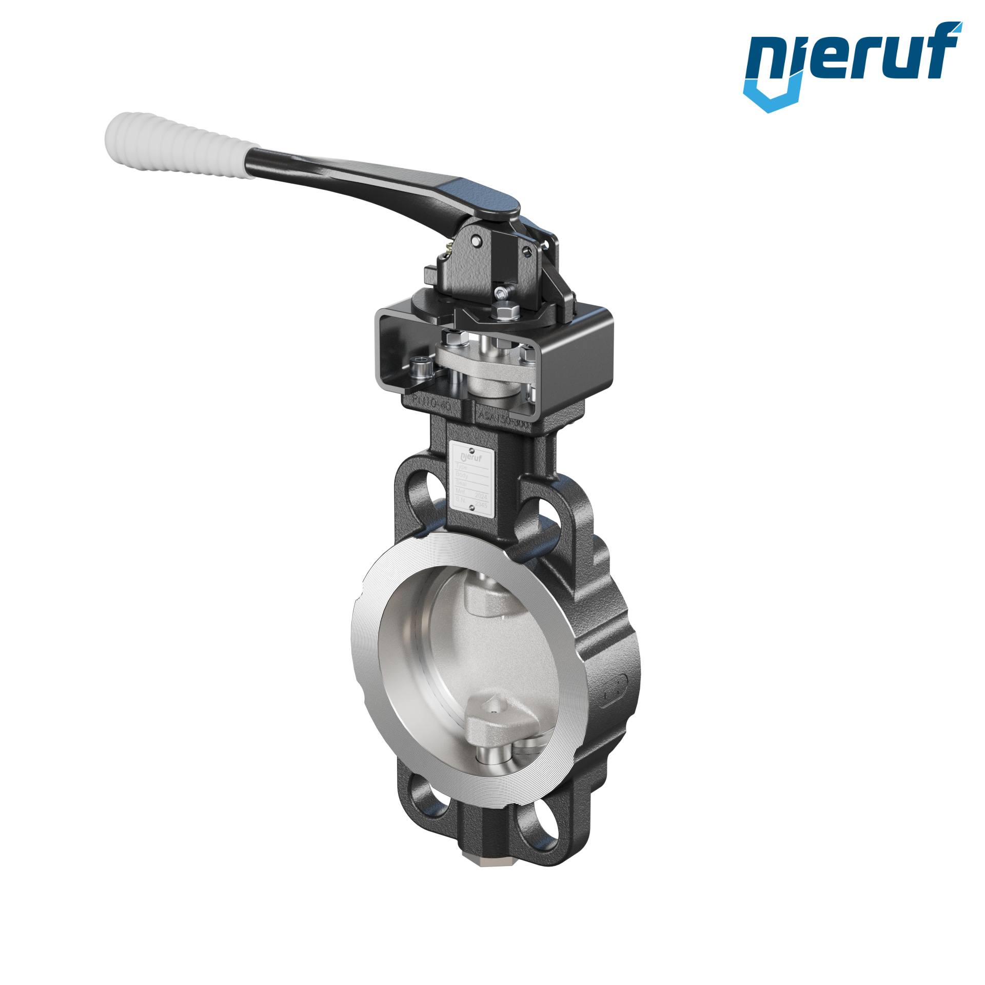 Double offset butterfly-valve AK11 DN 100 PN10-40 ANSI150-300 lever