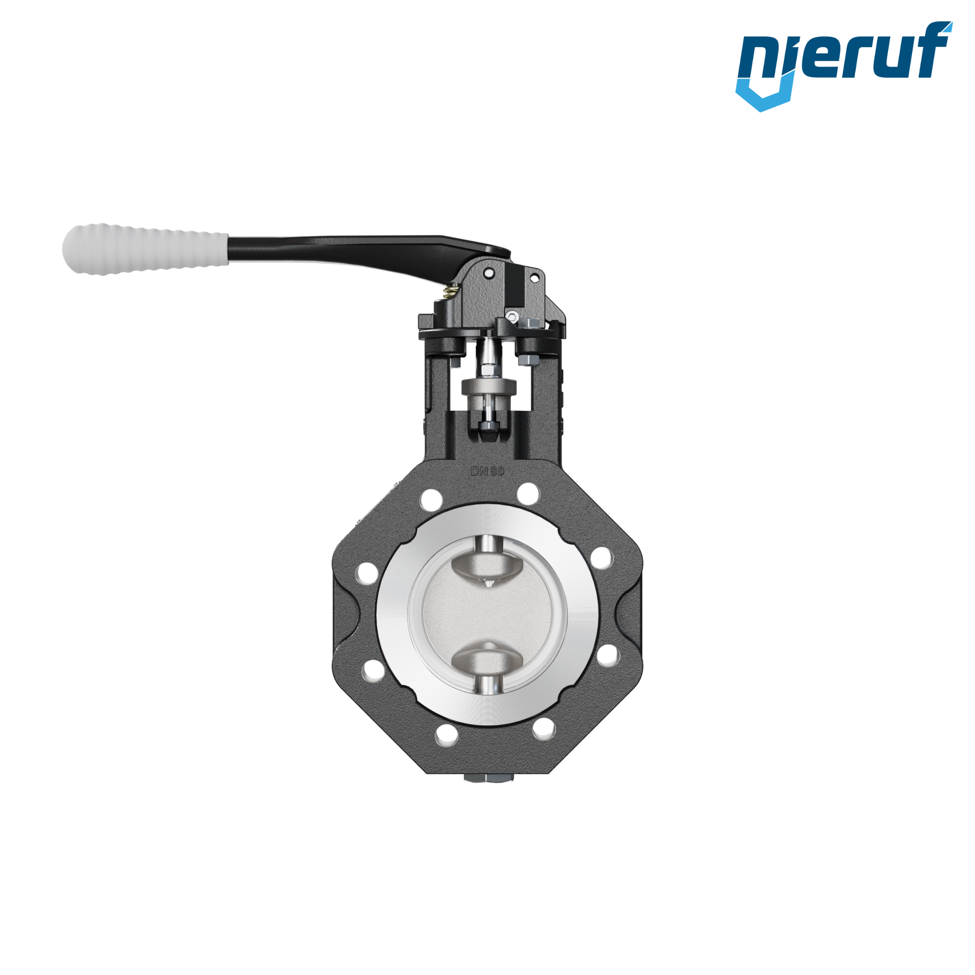 Double offset butterfly-valve AK12 DN 80 PN10-40 lever