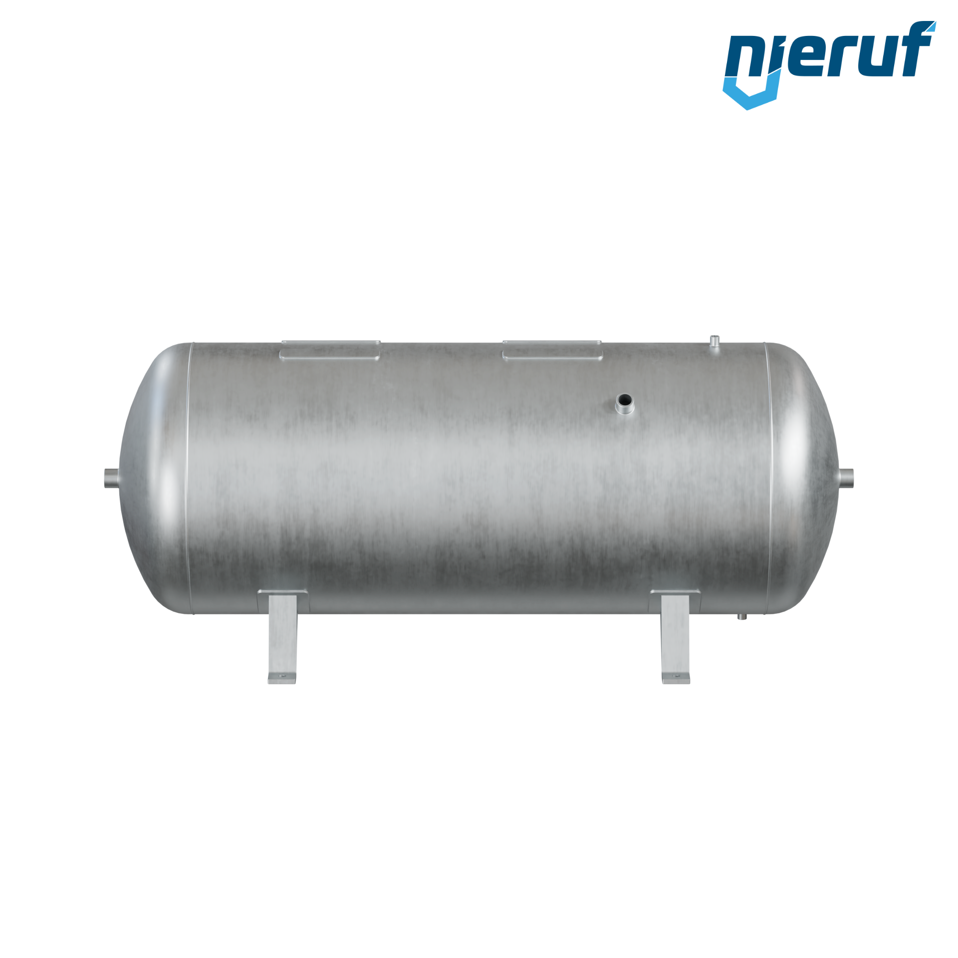 Pressure vessel horizontal BE01 1000 liter, 0-11 bar, steel primed