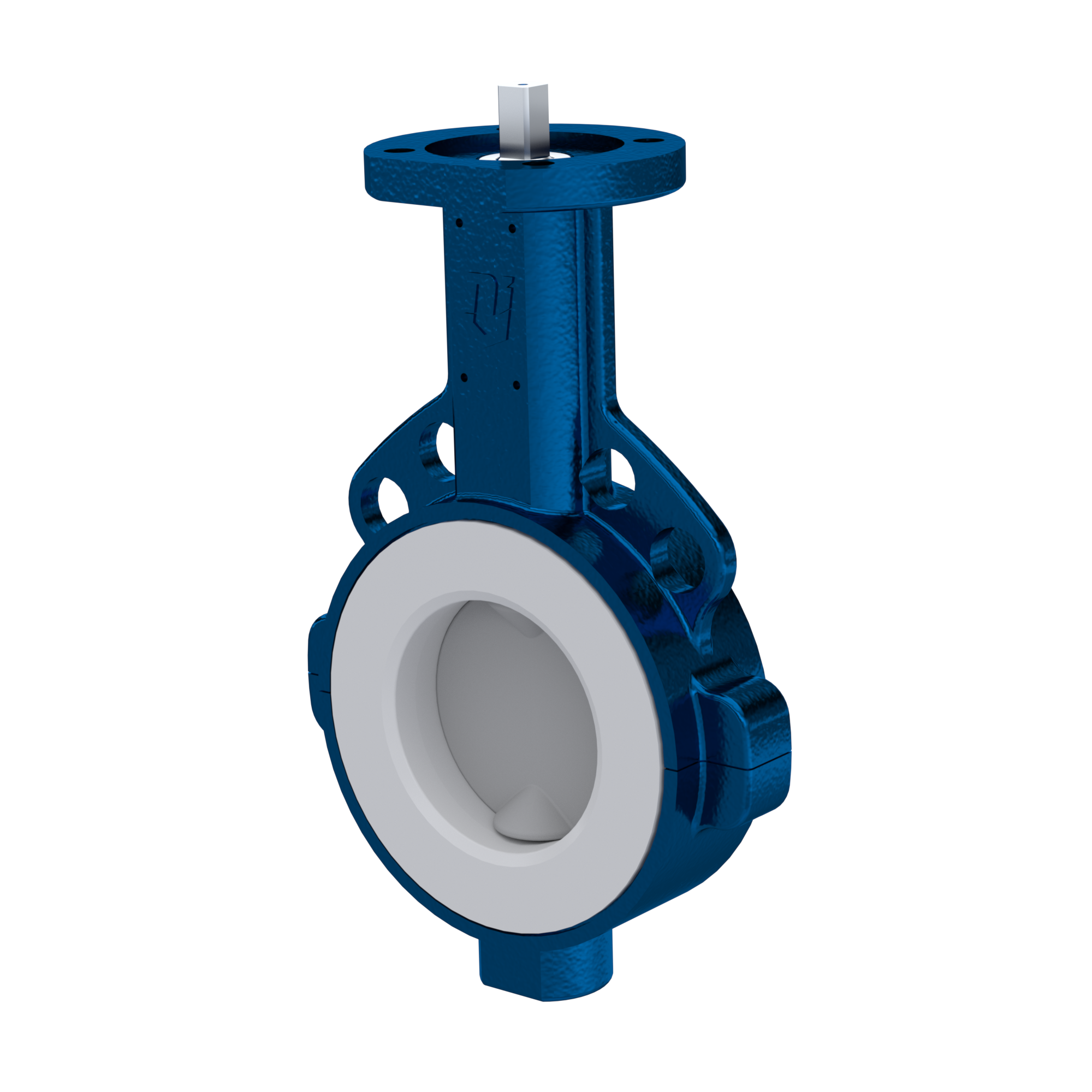 Butterfly-valve PTFE AK09 DN50 ANSI150 FKM insert