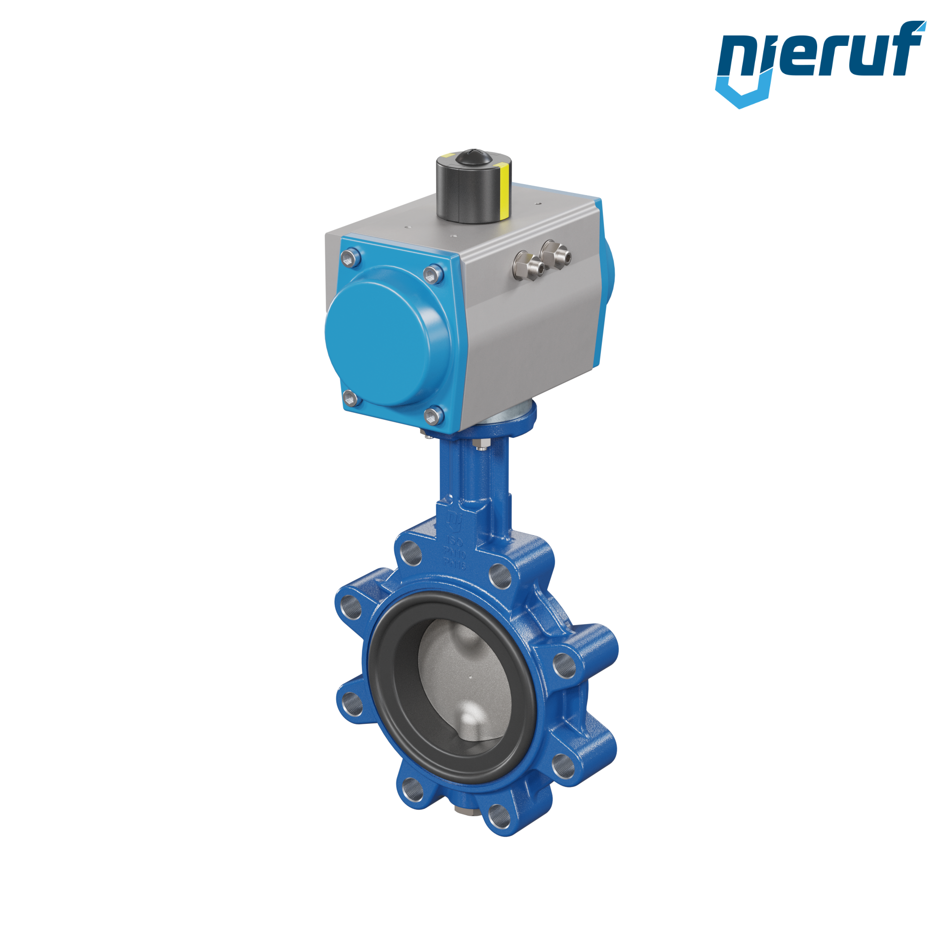 Butterfly valve DN 80 AK02 FPM pneumatic actuator double acting