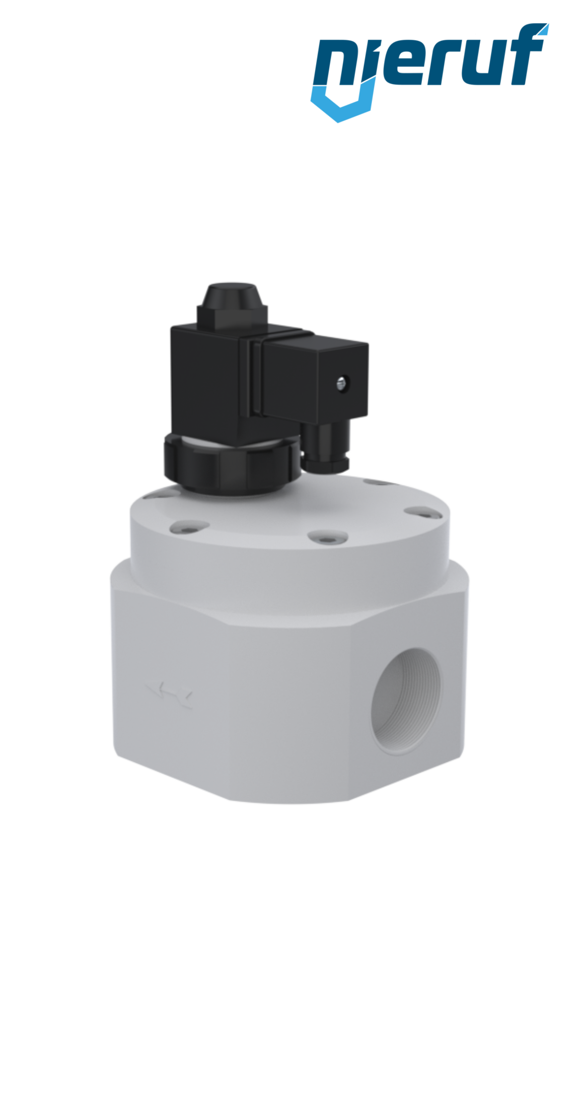 Solenoid valve d 20 PVC KV04 FKM 230V 50Hz