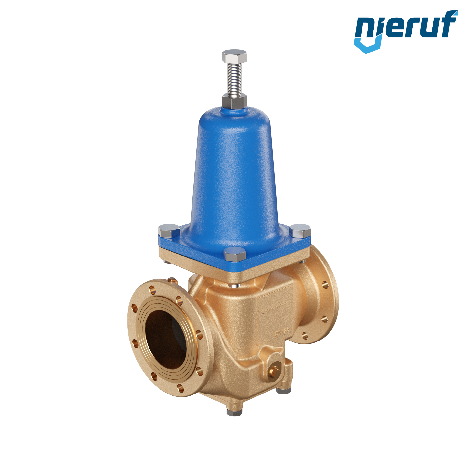 Flange-pressure reducing valve DN125 DM16 gunmetal NBR 0.5 - 4.0 bar